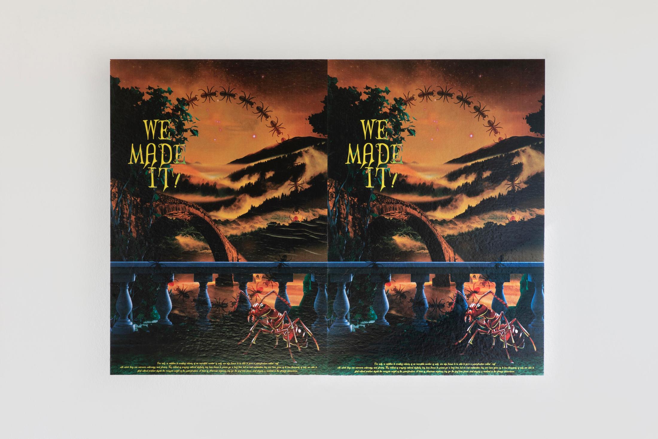 Group Show «On the Brink of Forever; view on Ilaria Vinci, Tired of the usual forms of entertainment? Looking for a new diversion?, 2020» at Im Grafenhag, Winterthur, 2021 / Photo: Simon Javed / Courtesy: the artist and Im Grafenhag