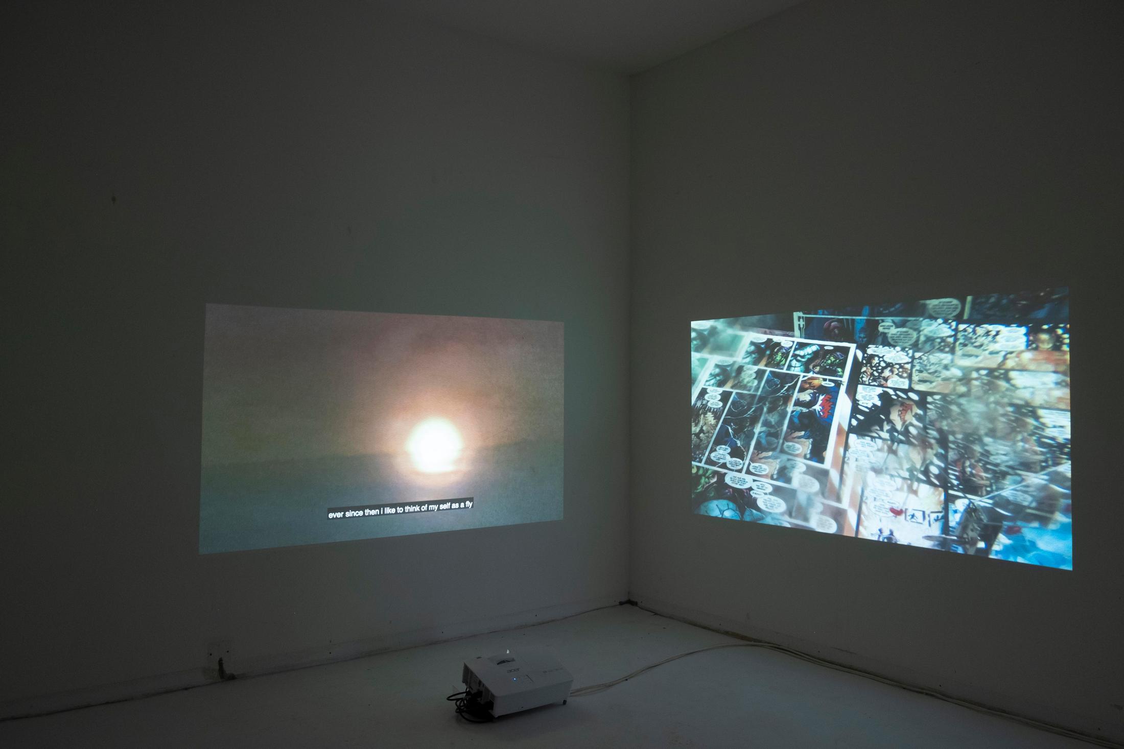 Group Show «On the Brink of Forever; view on Amadeus Vogelsang, Honigloch, 2021» at Im Grafenhag, Winterthur, 2021 / Photo: Hannes Truninger / Courtesy: the artist and Im Grafenhag