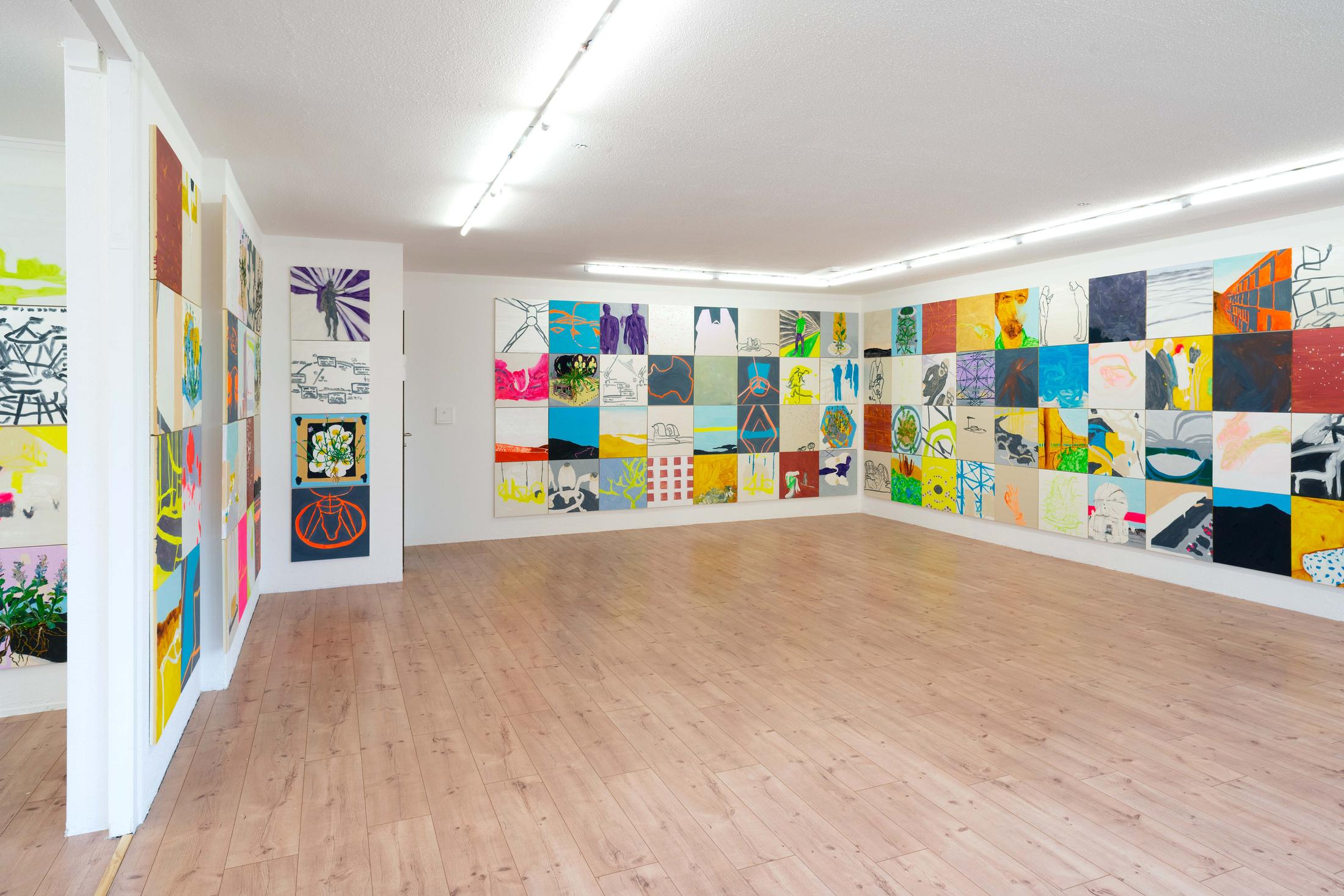 Exhibition View Pascal Sidler Soloshow «European Southern Observatory» at HAMLET, Oerlikon, Zurich, 2019 / Photo: Flavio Karrer / Courtesy: the artist and HAMLET