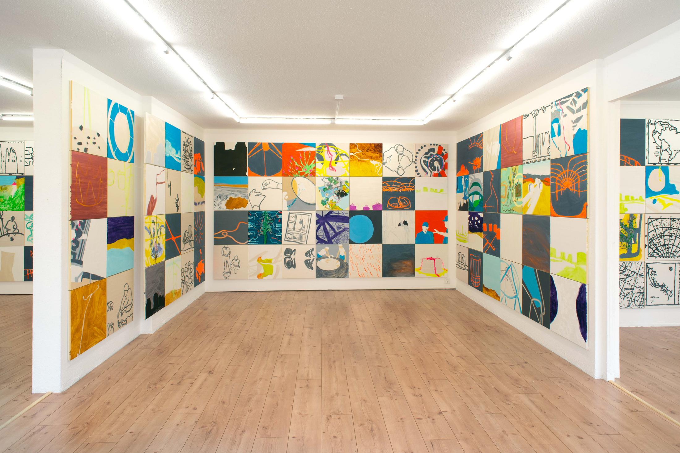 Exhibition View Pascal Sidler Soloshow «European Southern Observatory» at HAMLET, Oerlikon, Zurich, 2019 / Photo: Flavio Karrer / Courtesy: the artist and HAMLET