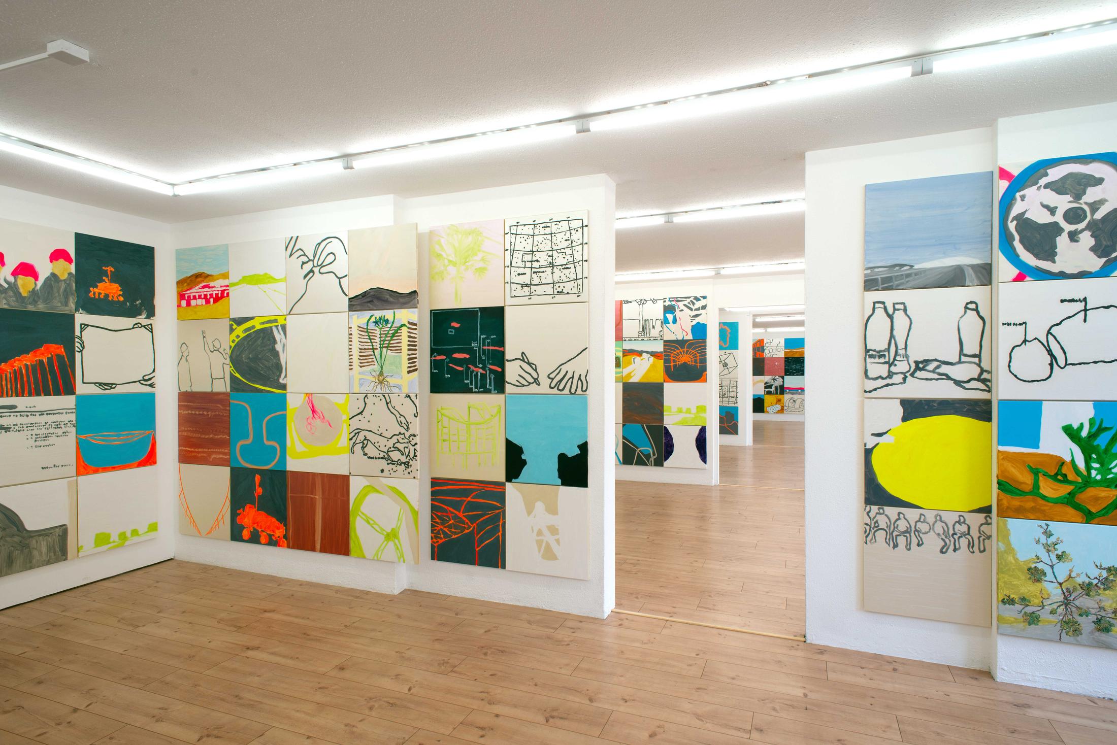 Exhibition View Pascal Sidler Soloshow «European Southern Observatory» at HAMLET, Oerlikon, Zurich, 2019 / Photo: Flavio Karrer / Courtesy: the artist and HAMLET