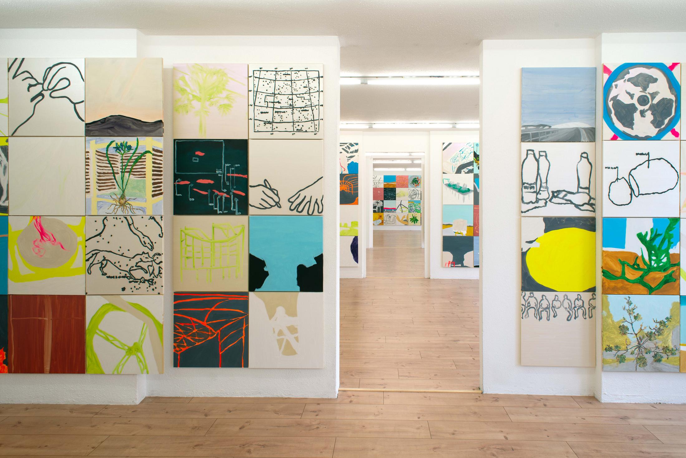 Exhibition View Pascal Sidler Soloshow «European Southern Observatory» at HAMLET, Oerlikon, Zurich, 2019 / Photo: Flavio Karrer / Courtesy: the artist and HAMLET