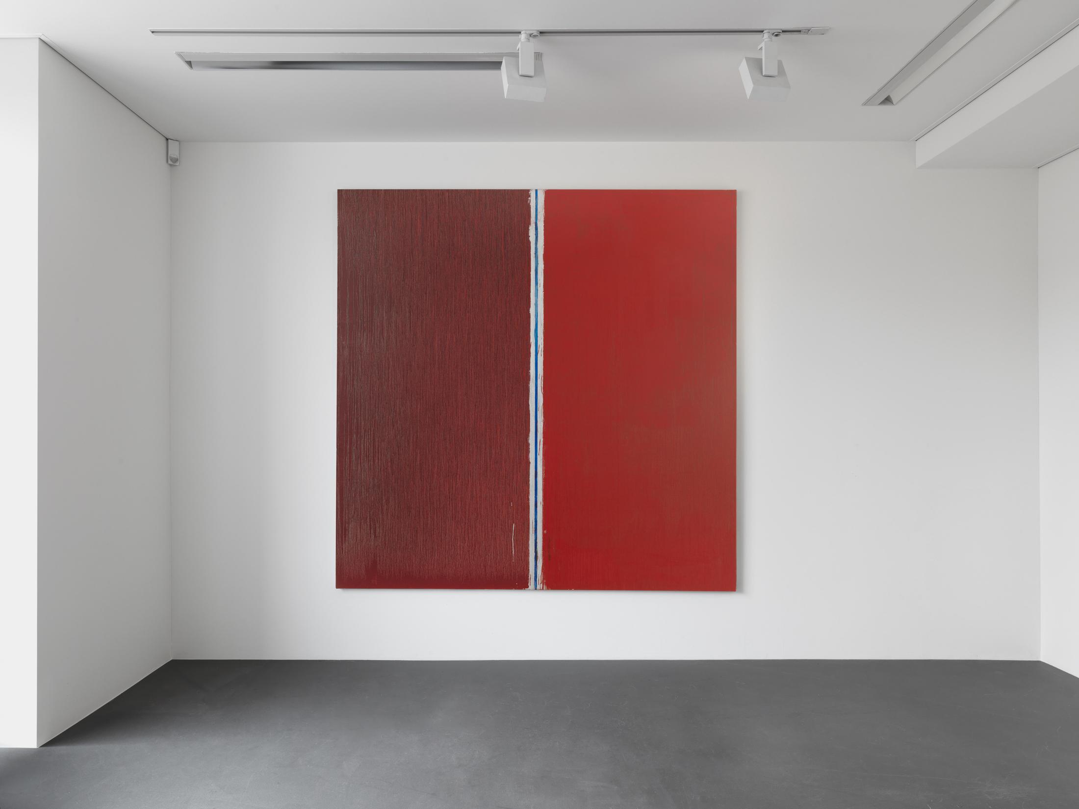 Exhibition View Pat Steir Soloshow «Paintings» at Vito Schnabel Gallery, St. Moritz, 2019 / © Pat Steir / Photo: Stefan Altenburger / Courtesy: the artist and Vito Schnabel Gallery
