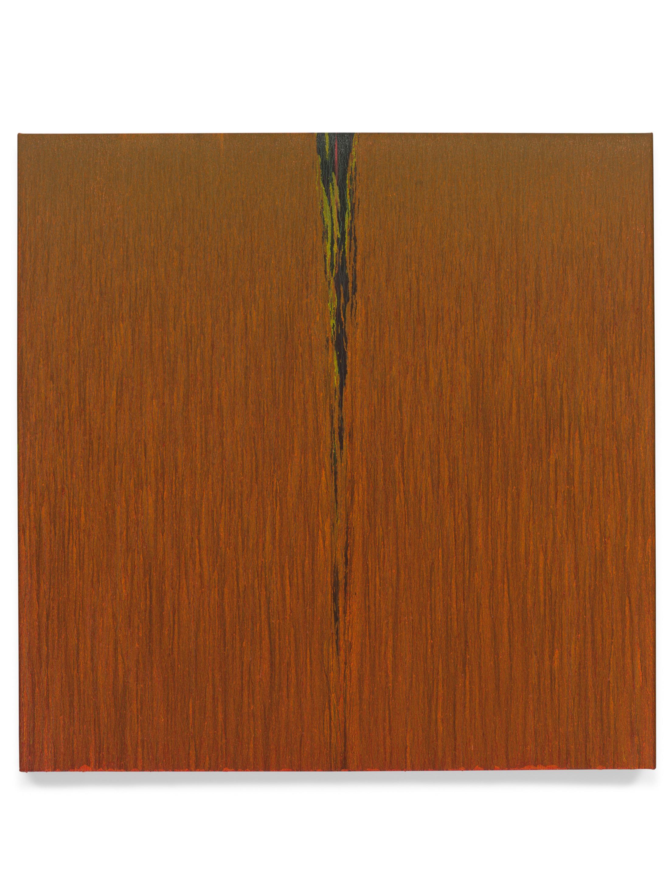 Pat Steir Soloshow «Paintings ; Orange, 2018» at Vito Schnabel Gallery, St. Moritz, 2019 / © Pat Steir / Photo: Tom Powel Imaging / Courtesy: the artist, Lévy Gorvy Gallery, and Vito Schnabel Gallery