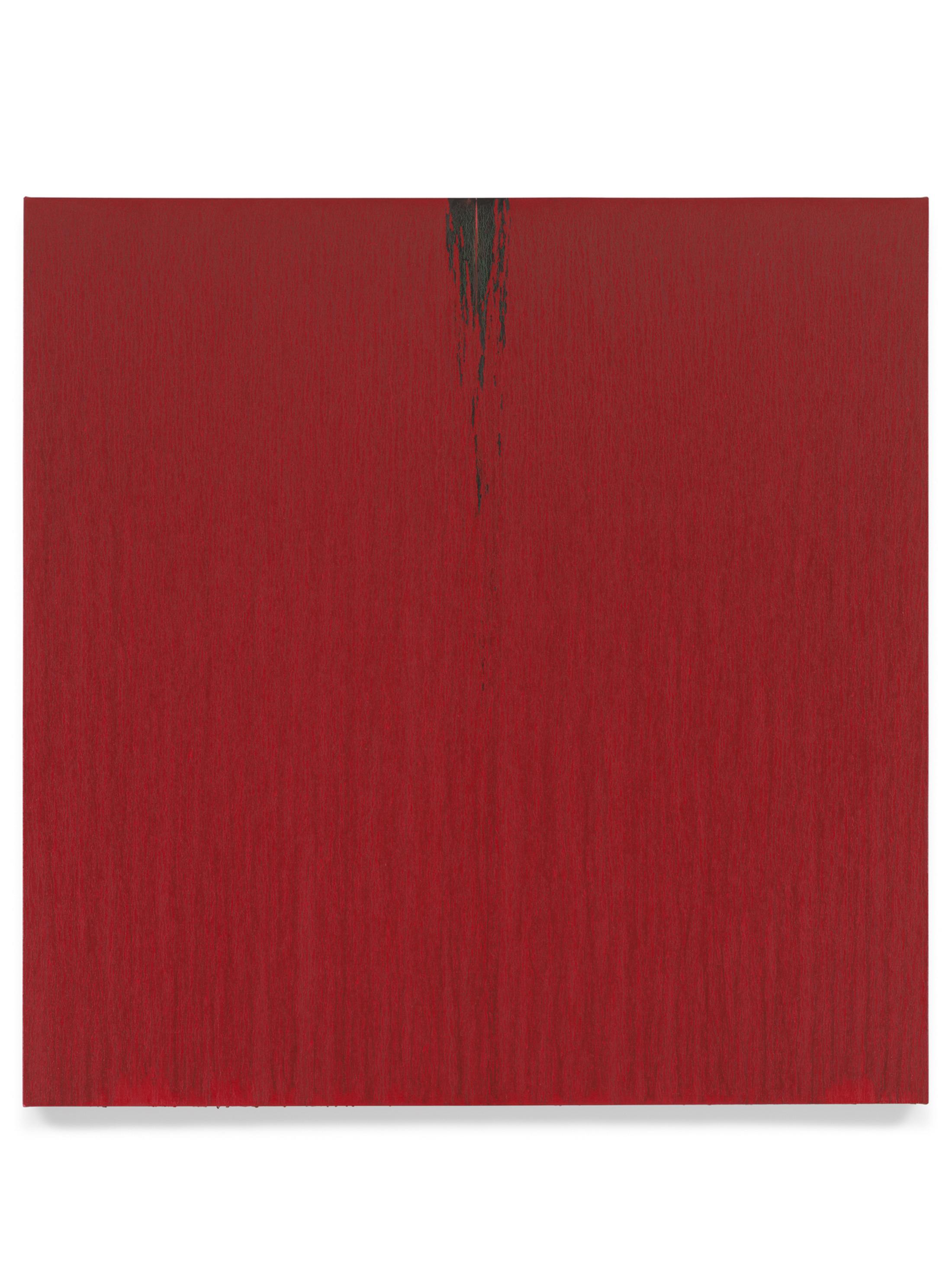 Pat Steir Soloshow «Paintings ; Red, 2018» at Vito Schnabel Gallery, St. Moritz, 2019 / © Pat Steir / Photo: Tom Powel Imaging / Courtesy: the artist, Lévy Gorvy Gallery, and Vito Schnabel Gallery