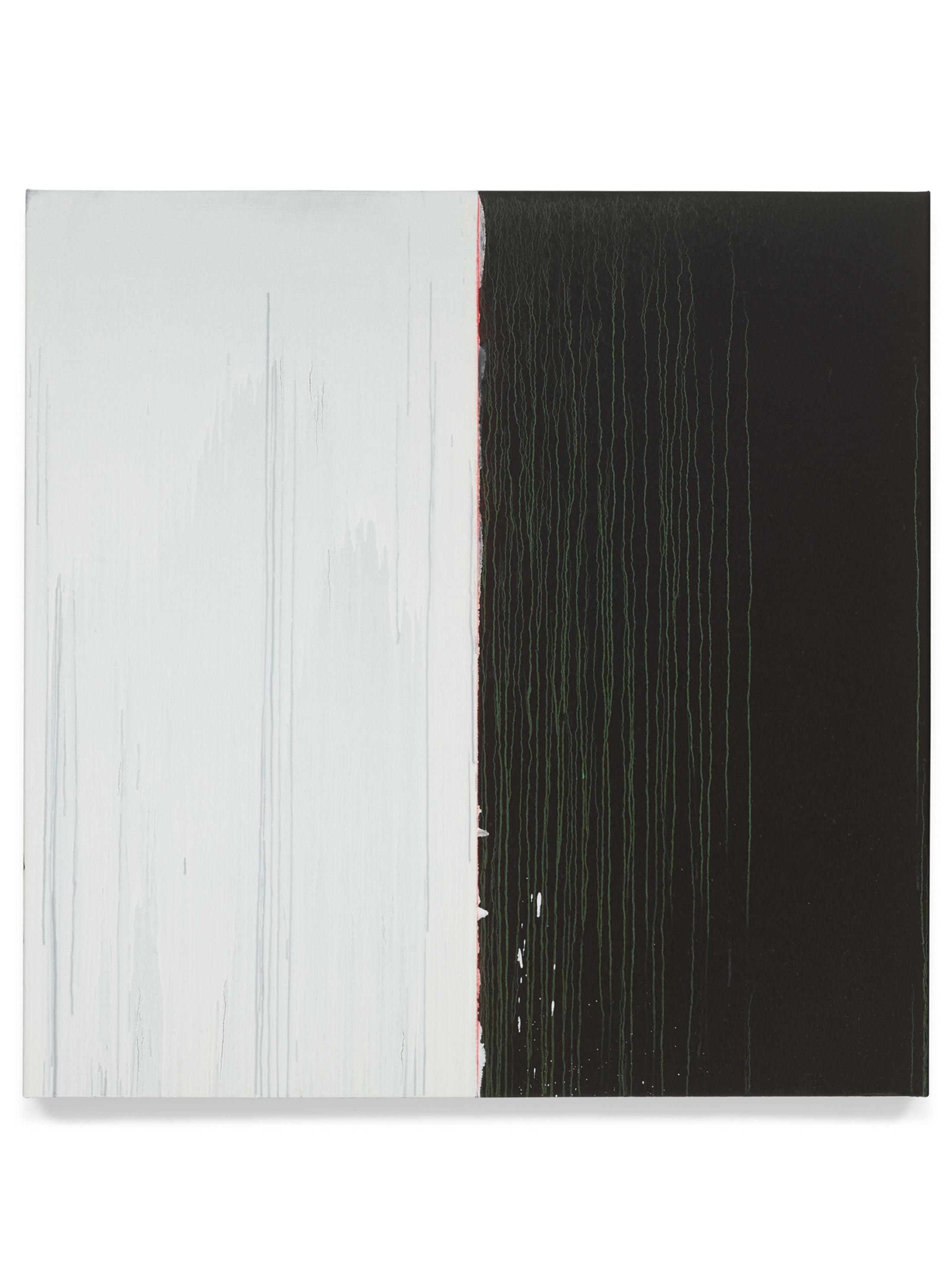 Pat Steir Soloshow «Paintings ; Black and White, 2018» at Vito Schnabel Gallery, St. Moritz, 2019 / © Pat Steir / Photo: Tom Powel Imaging / Courtesy: the artist, Lévy Gorvy Gallery, and Vito Schnabel Gallery