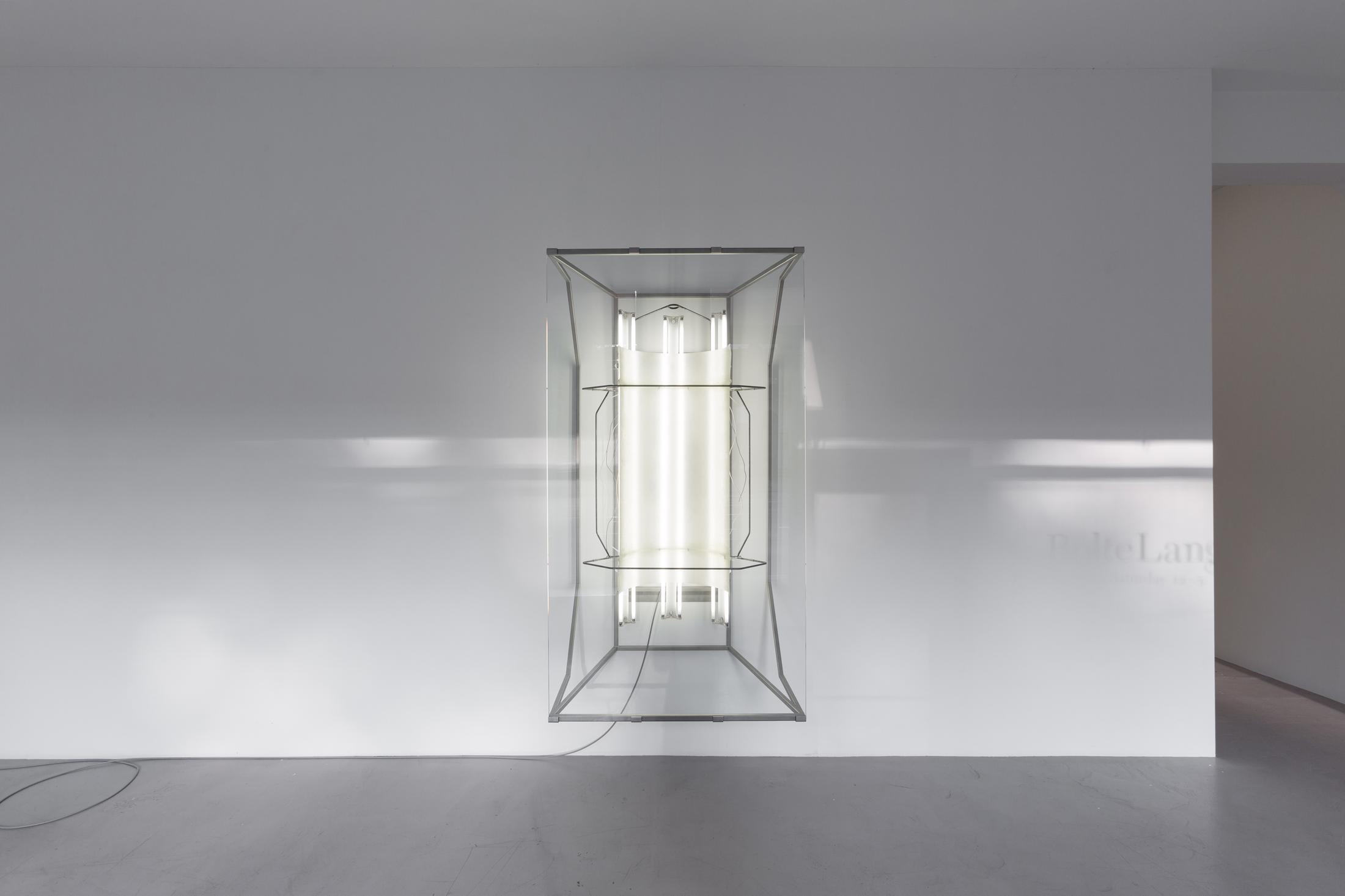 Exhibition View Partrick Hari Soloshow «diese ecke wurde als verloren aufgegeben / view on Mask (hommage to Andrea Fraser), 2018» at Bolte Lang, Zurich / Courtesy: the artist and Bolte Lang, Zurich