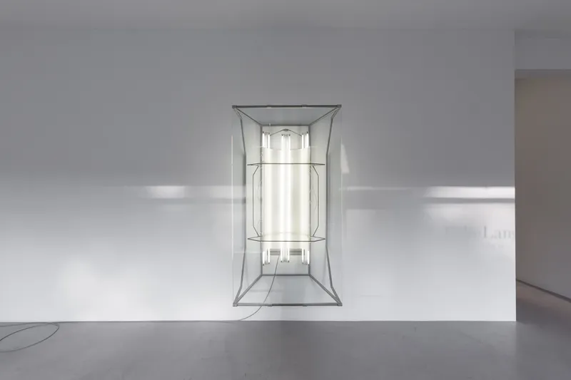 Exhibition View Partrick Hari Soloshow «diese ecke wurde als verloren aufgegeben / view on Mask (hommage to Andrea Fraser), 2018» at Bolte Lang, Zurich / Courtesy: the artist and Bolte Lang, Zurich