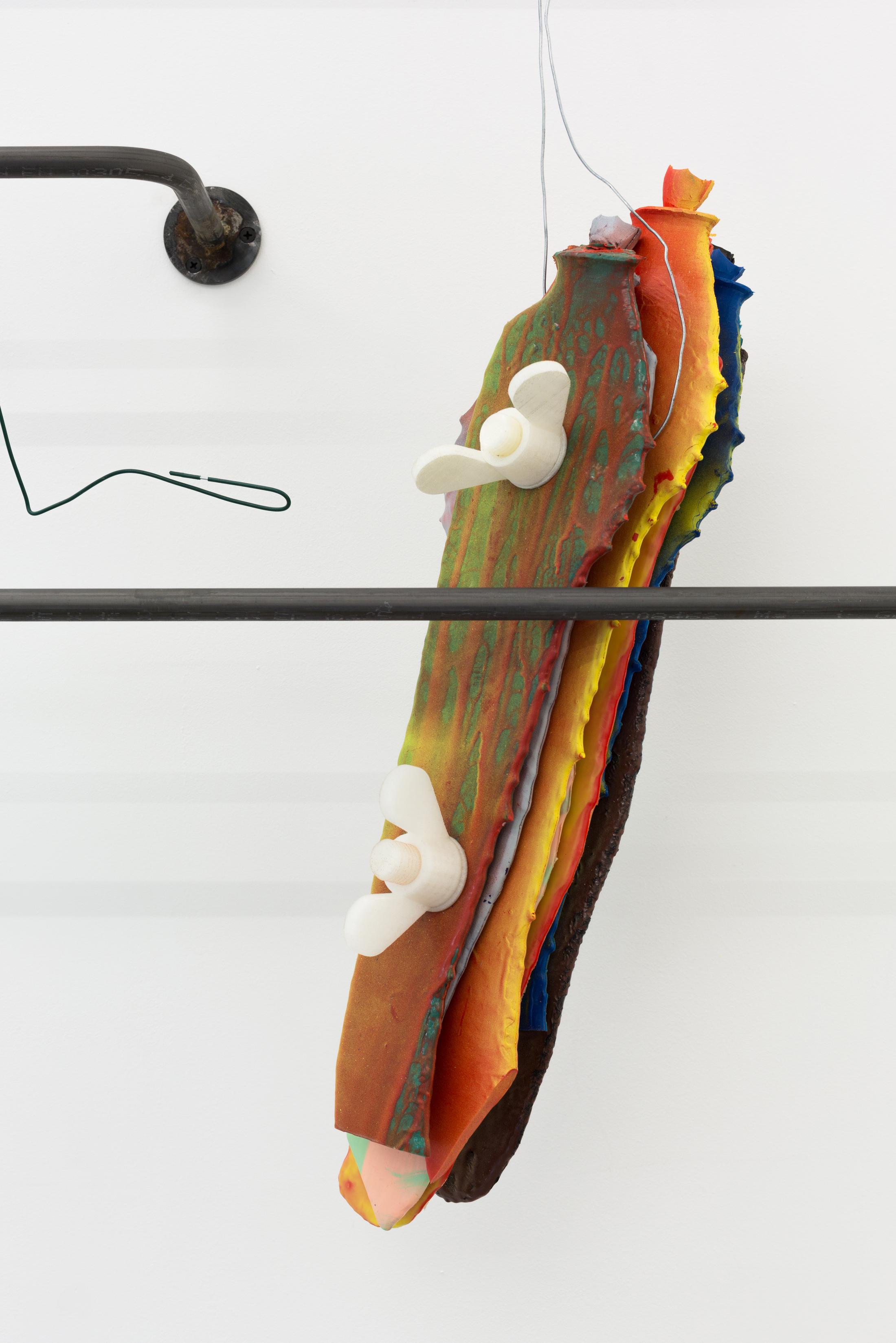 Exhibition View Partrick Hari Soloshow «diese ecke wurde als verloren aufgegeben / view on Mask (hommage to Andrea Fraser), 2018» at Bolte Lang, Zurich / Courtesy: the artist and Bolte Lang, Zurich