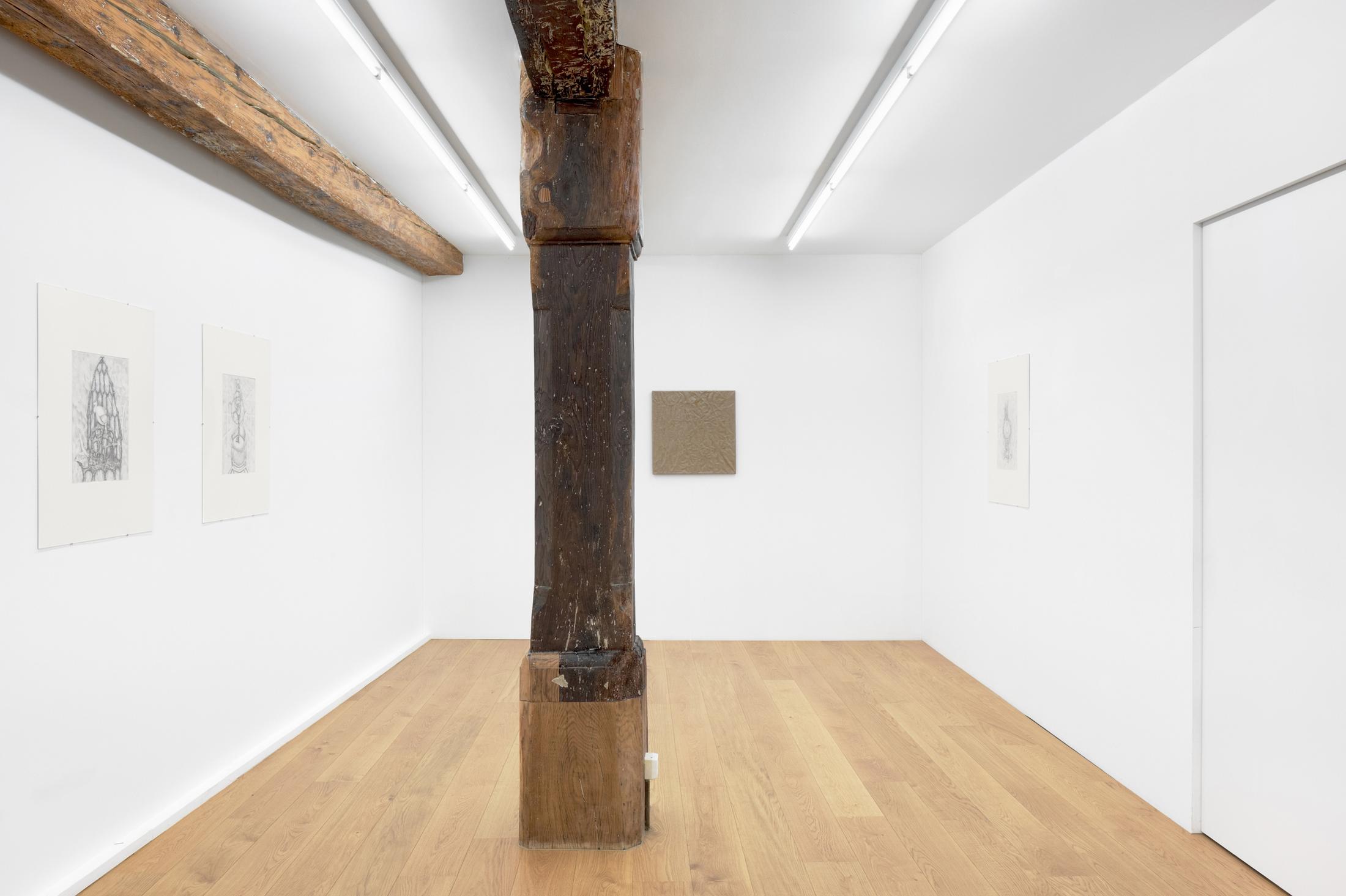 Exhibition View Groupshow «Silver Lake» with Paul Czerlitzki, Anna Fehr, Elin Gonzalez at Kirchgasse, Steckborn, 2018 / Courtesy: the artist and Kirchgasse