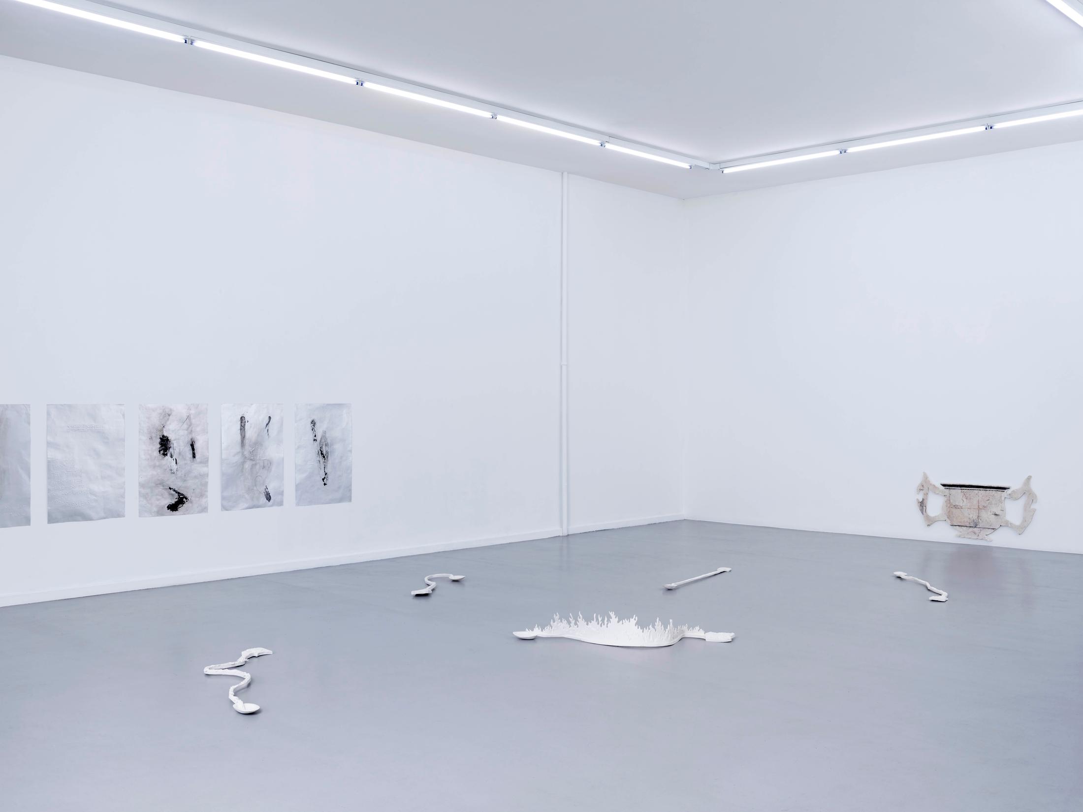 Exhibition View Paul Paillet Soloshow «fascination for fire» at Centre d’édition contemporaine, (CEC), Geneva, 2020 / Photo: © Sandra Pointet / Courtesy: Courtesy Centre d’édition contemporaine, Geneva