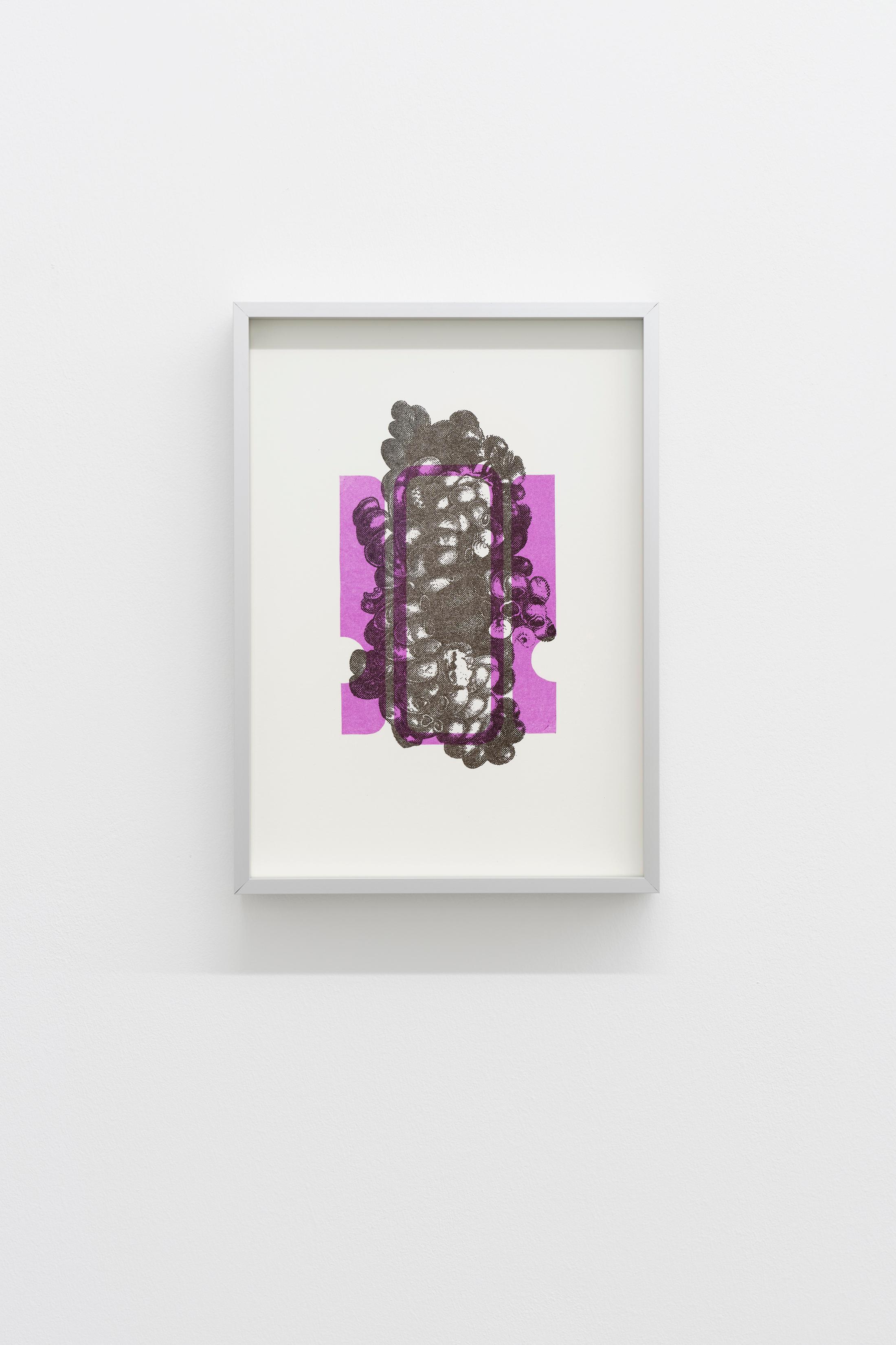 Exhibition View Pedro Wirz Solo Show «Tooth of a Giant; view on Pedro Wirz, Columns #1, 2020, Lithography, 29.7 x 21 cm, Framed 30.3 x 21.5 cm / Ed. of 4» at GALERIE PHILIPPZOLLINGER, Zurich, 2020 / Photo: Conradin Frei / Courtesy: the artist and GALERIE PHILIPPZOLLINGER