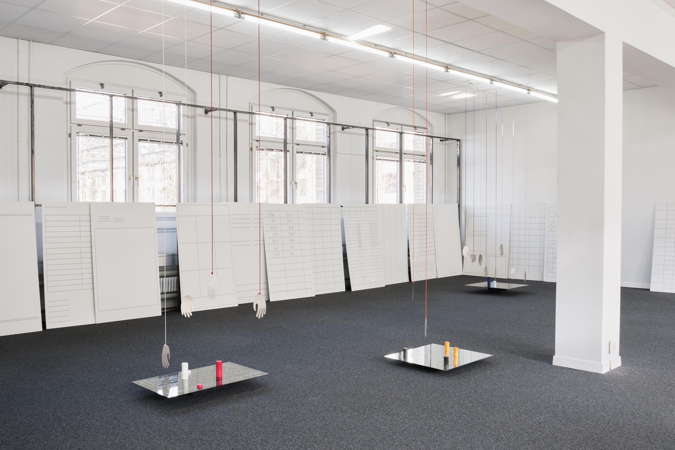 Exhibition View Philip Ullrich Solo Show «Remmidemmi in der Spielhölle (The Game Show)» at unanimous consent, Zurich, 2023 / Photo: Philip Ullrich / Courtesy: the artist and unanimous consent