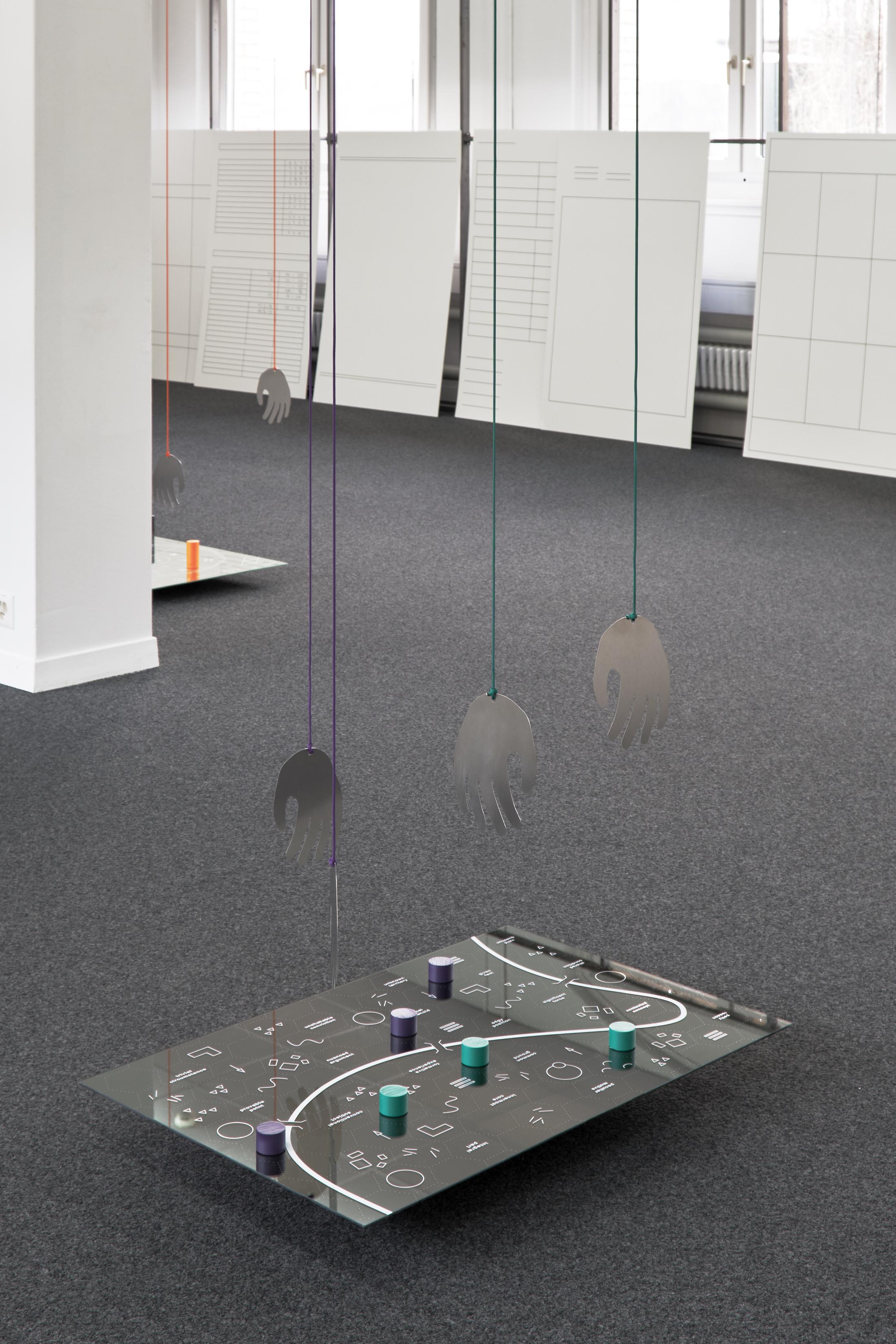 Exhibition View Philip Ullrich Solo Show «Remmidemmi in der Spielhölle (The Game Show)» at unanimous consent, Zurich, 2023 / Photo: Philip Ullrich / Courtesy: the artist and unanimous consent