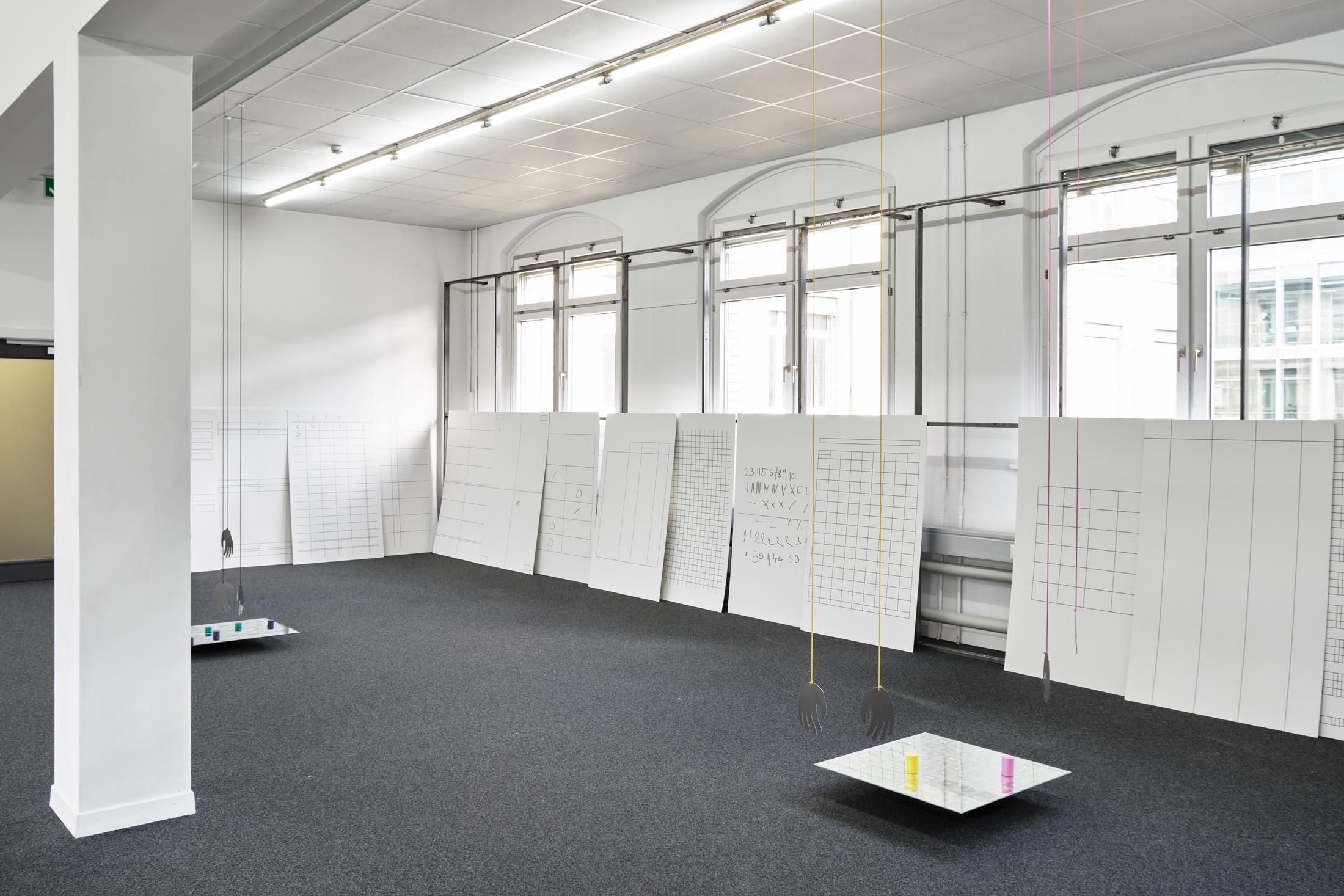 Exhibition View Philip Ullrich Solo Show «Remmidemmi in der Spielhölle (The Game Show)» at unanimous consent, Zurich, 2023 / Photo: Philip Ullrich / Courtesy: the artist and unanimous consent