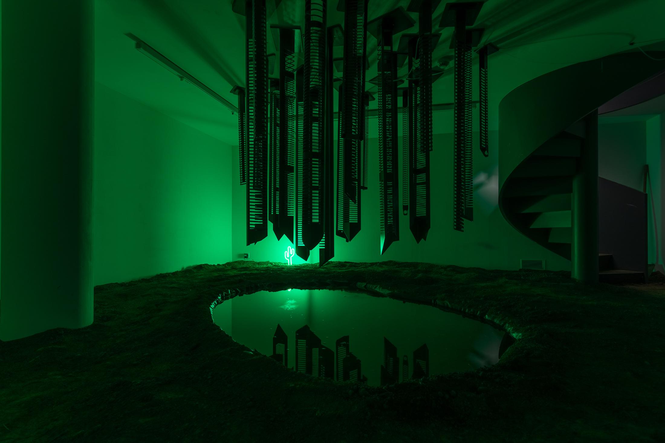 Exhibition View Philipp Hänger Soloshow «Dear Optimist» at Kunsthalle Luzern, Lucerne, 2020 / Photo: Killian Bannwart / Courtesy: the artist and Kunsthalle Luzern