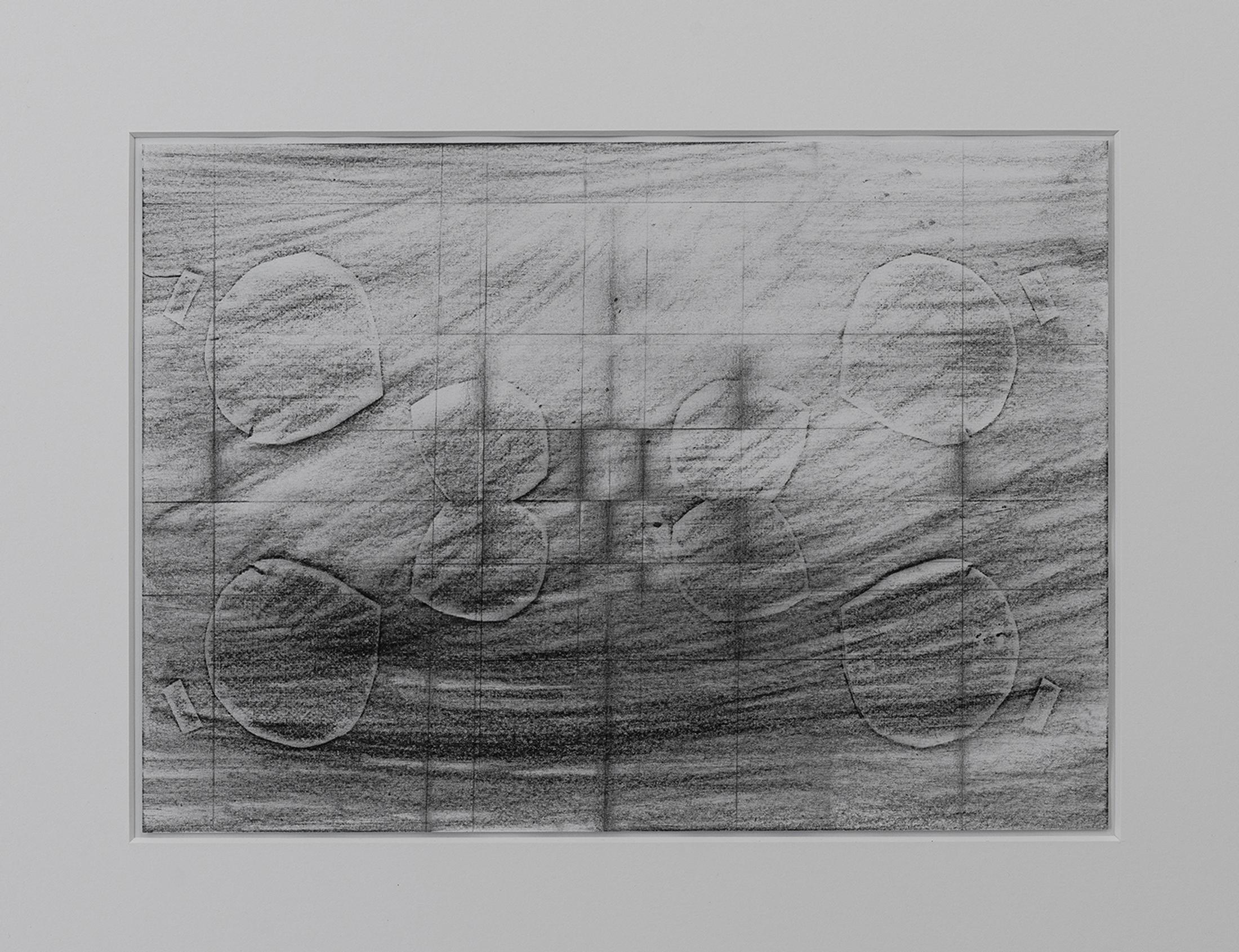 Exhibition View Philipp Simon Solo Show «Incomplete Nature; view on Philipp Simon, Metaphoric pattern studied from the inside, Framed, 40 × 50 cm, 2022» at Kirchgasse Gallery, Steckborn, 2022 / Photo: Cedric Mussano / Courtesy: the artist and Kirchgasse Gallery