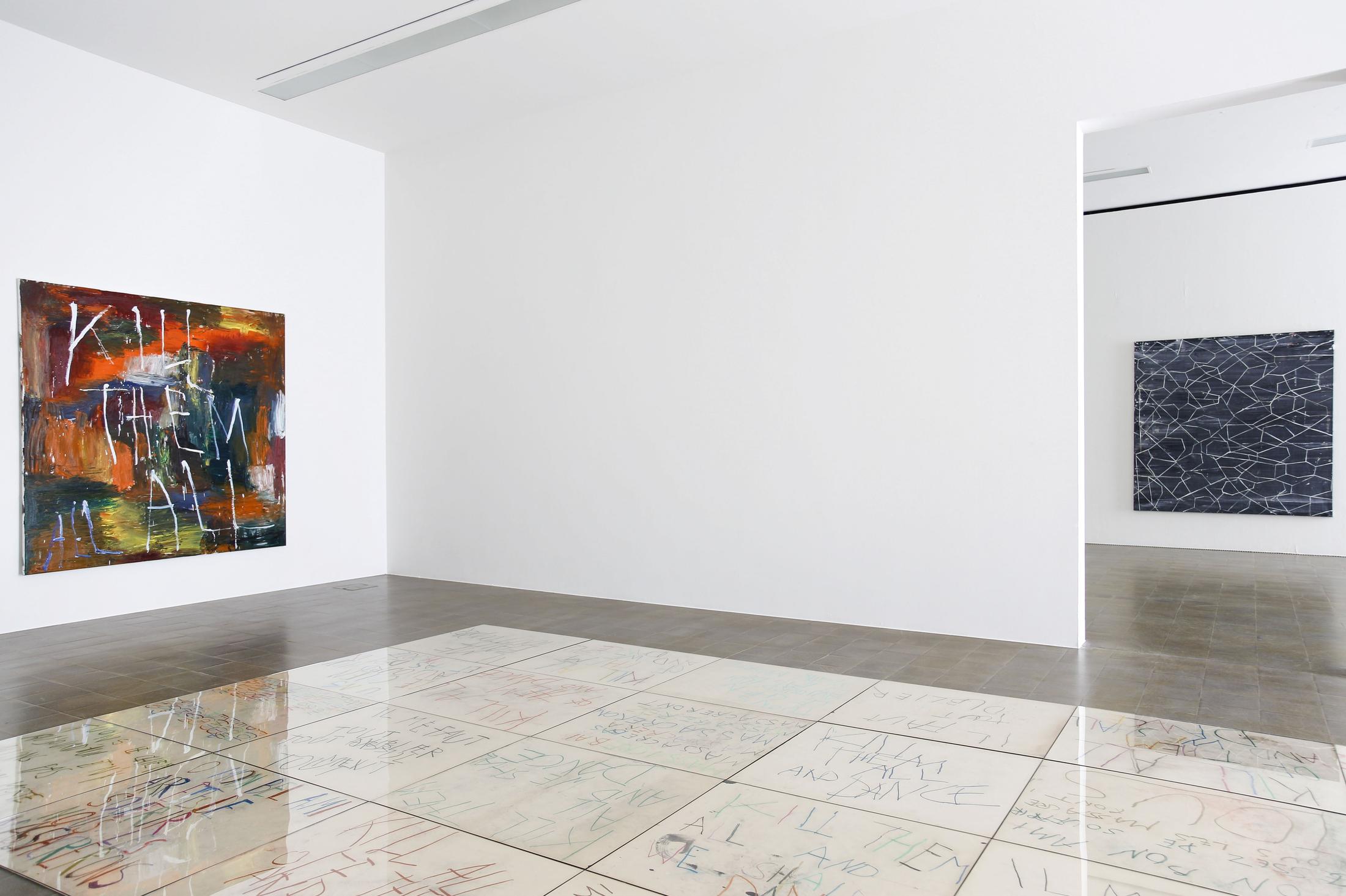 Exhibition View Philippe Vandenberg Soloshow «Kamikaze» at Centre d'art Pasquart, Biel, Bienne / Photo: Lia Wagner / © Philippe Vandenberg Foundation / Courtesy: Estate Philippe Vandenberg and Hauser & Wirth