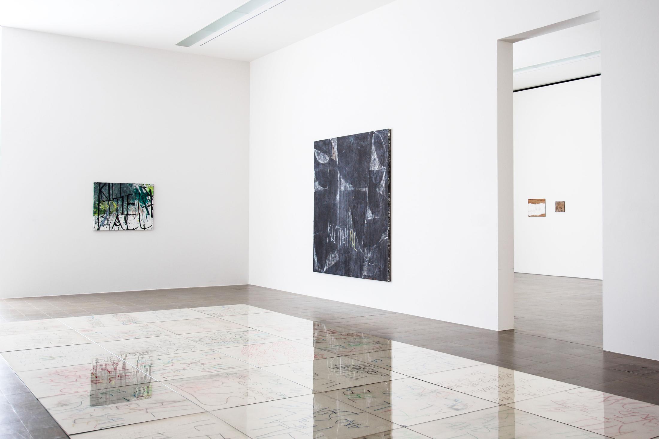 Exhibition View Philippe Vandenberg Soloshow «Kamikaze» at Centre d'art Pasquart, Biel, Bienne / Photo: Lia Wagner / © Philippe Vandenberg Foundation / Courtesy: Estate Philippe Vandenberg and Hauser & Wirth