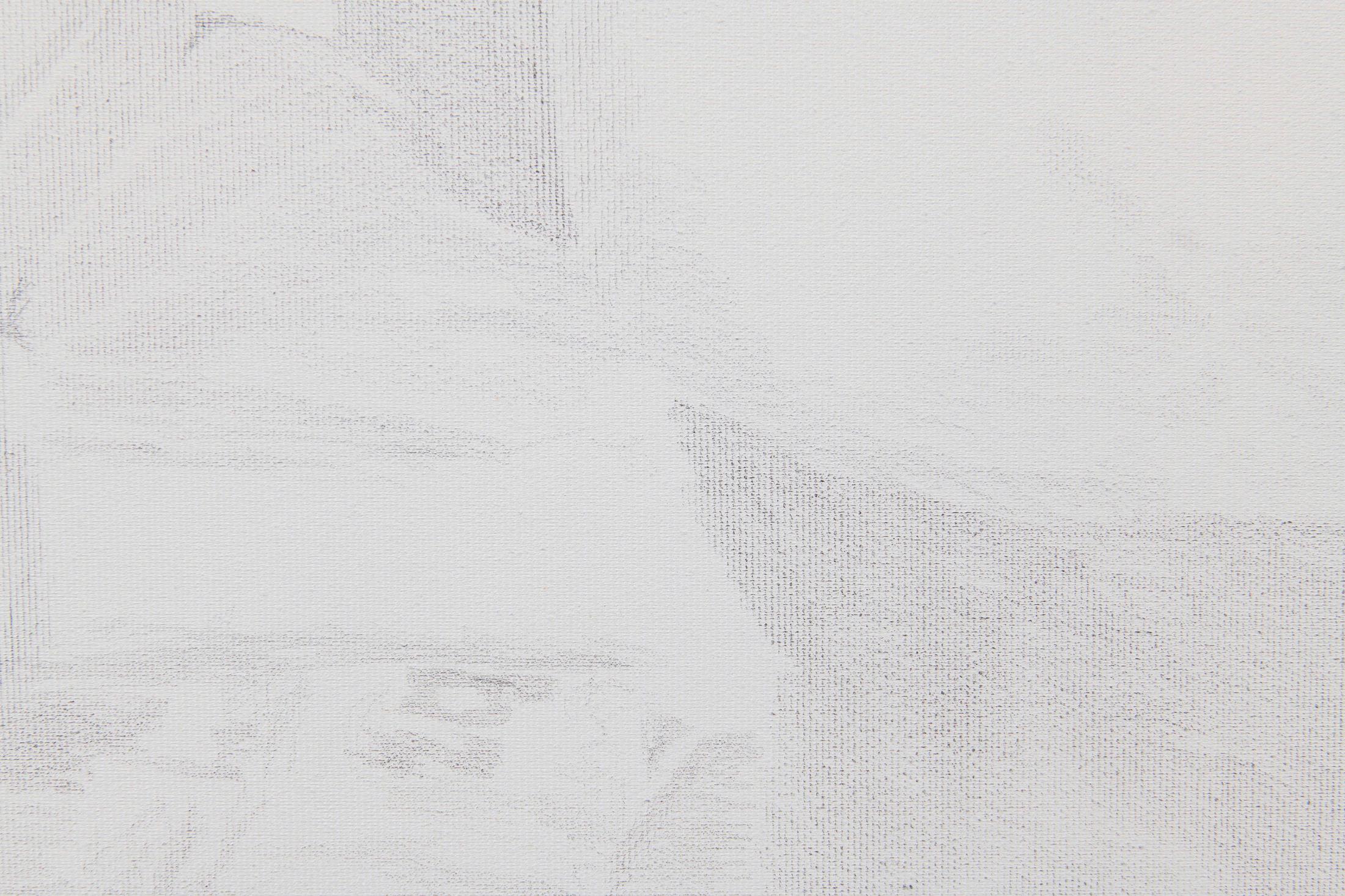 Exhibition View Groupshow «Plattform20; view on Melanie Akeret, Untitled, 2020, Pencils on canvas, 89 × 95cm (detail)» at Fri Art, Fribourg, 2020 / Photo: © Guillaume Python / Courtesy: the artists and Fri Art