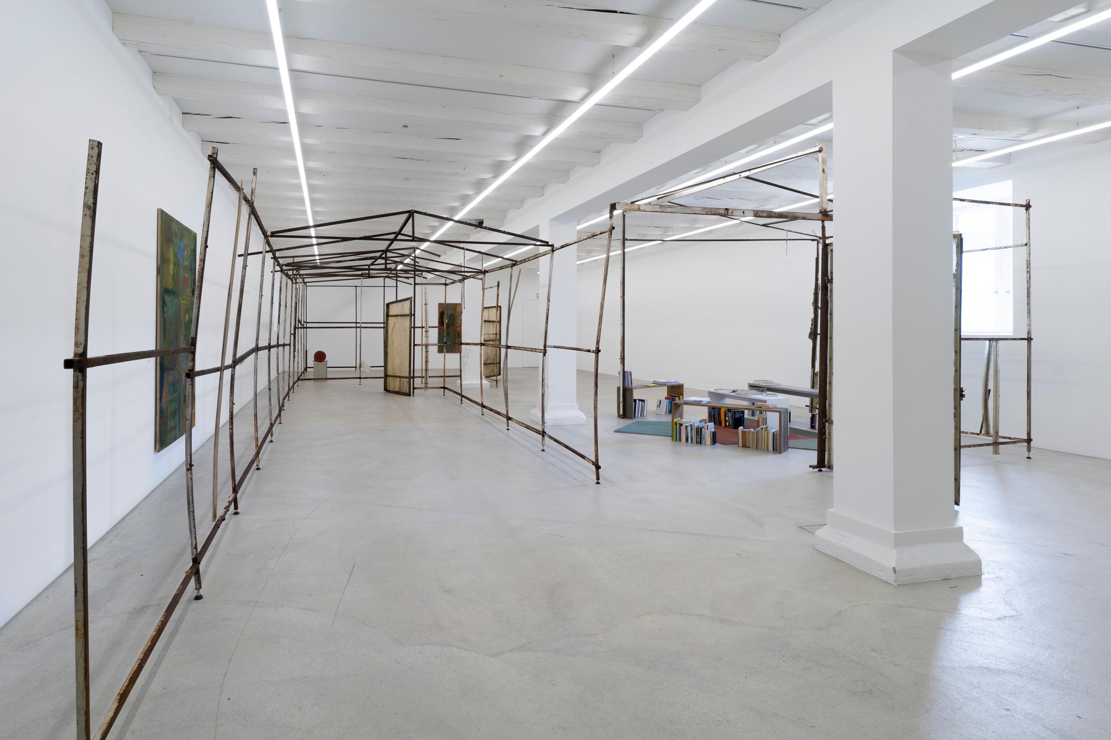 Exhibition View Group Show «Premises» at Ausstellungsraum Klingental, Basel, 2022 / Photo: Claude Barrault / Courtesy: the artists and Ausstellungsraum Klingental