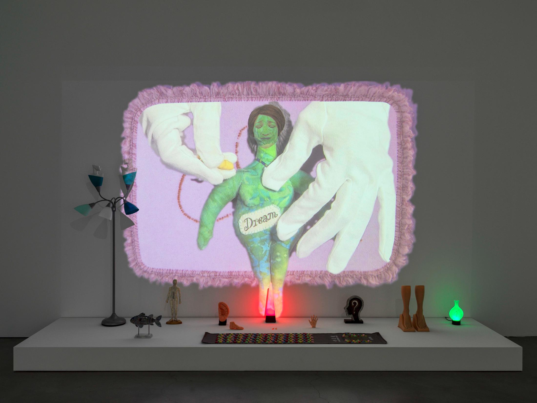 Exhibition View Groupshow «Producing Futures ; view on My Personal Measurements, 2018-19, (Courtesy: the artist and Galerie Gregor Staiger, Zurich)» at Migros Museum, Zurich / Photo: Stefan Altenburger