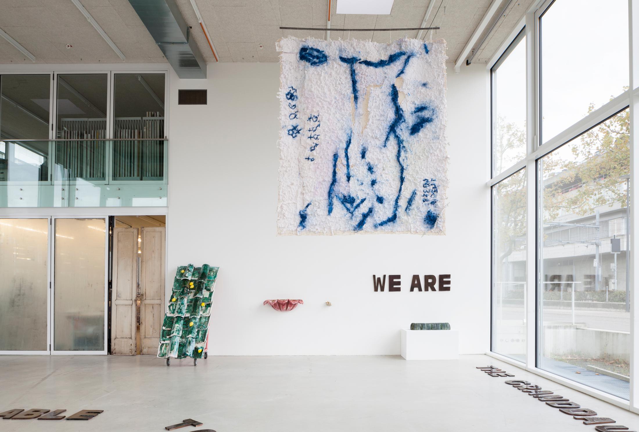 Exhibition View Raffaela Naldi Rossano Soloshow «I Confess» at der TANK, Art Institute HGK FHNW, Basel, 2019 / Photo: Guadalupe Ruiz / Courtesy: the artist