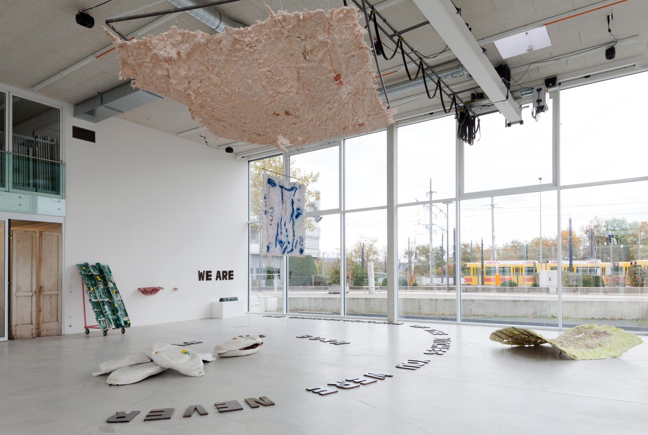 Exhibition View Raffaela Naldi Rossano Soloshow «I Confess» at der TANK, Art Institute HGK FHNW, Basel, 2019 / Photo: Guadalupe Ruiz / Courtesy: the artist