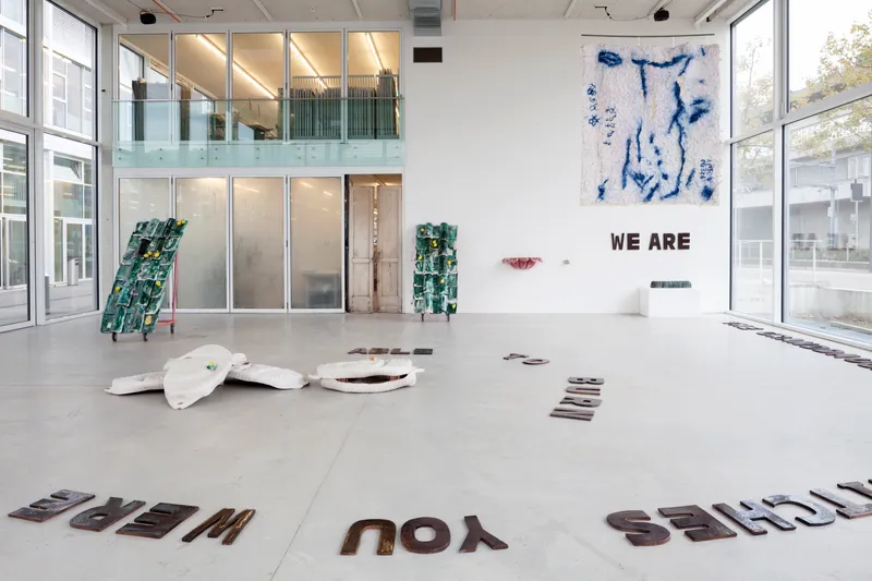 Exhibition View Raffaela Naldi Rossano Soloshow «I Confess» at der TANK, Art Institute HGK FHNW, Basel, 2019 / Photo: Guadalupe Ruiz / Courtesy: the artist