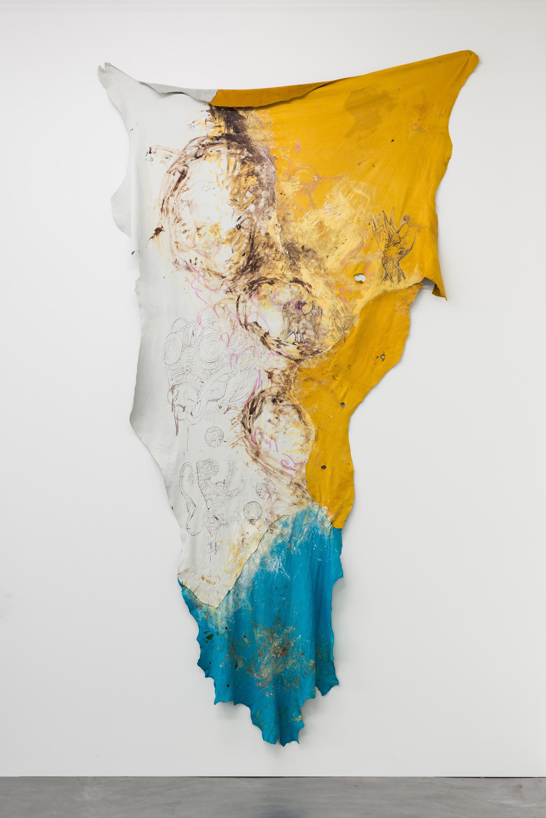 Exhibition View Raphaela Vogel «Gregor’s Loch / view on Das stimmt schon so, 2018» at Galerie Gregor Staiger, Zurich, 2018 / Courtesy: the artist, Galerie Gregor Staiger, Zurich & BQ, Berlin / © the artist & Galerie Gregor Staiger, Zurich