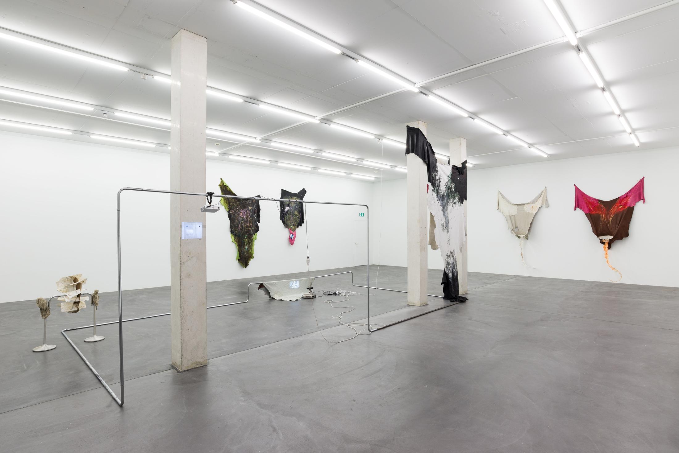 Exhibition View Raphaela Vogel «Gregor’s Loch» at Galerie Gregor Staiger, Zurich, 2018 / Courtesy: the artist, Galerie Gregor Staiger, Zurich & BQ, Berlin / © the artist & Galerie Gregor Staiger, Zurich
