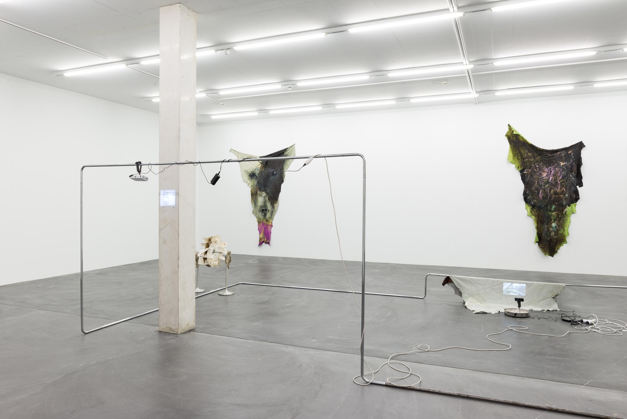 Exhibition View Raphaela Vogel «Gregor’s Loch» at Galerie Gregor Staiger, Zurich, 2018 / Courtesy: the artist, Galerie Gregor Staiger, Zurich & BQ, Berlin / © the artist & Galerie Gregor Staiger, Zurich