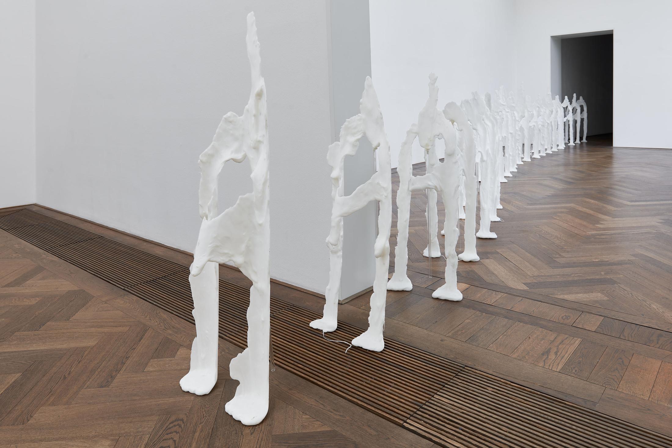 Installation View Raphaela Vogel "Ultranackt – view on Uri, 2018" at Kunsthalle Basel, 2018 / Photo: Philipp Hänger / Courtesy: the artist and BQ, Berlin