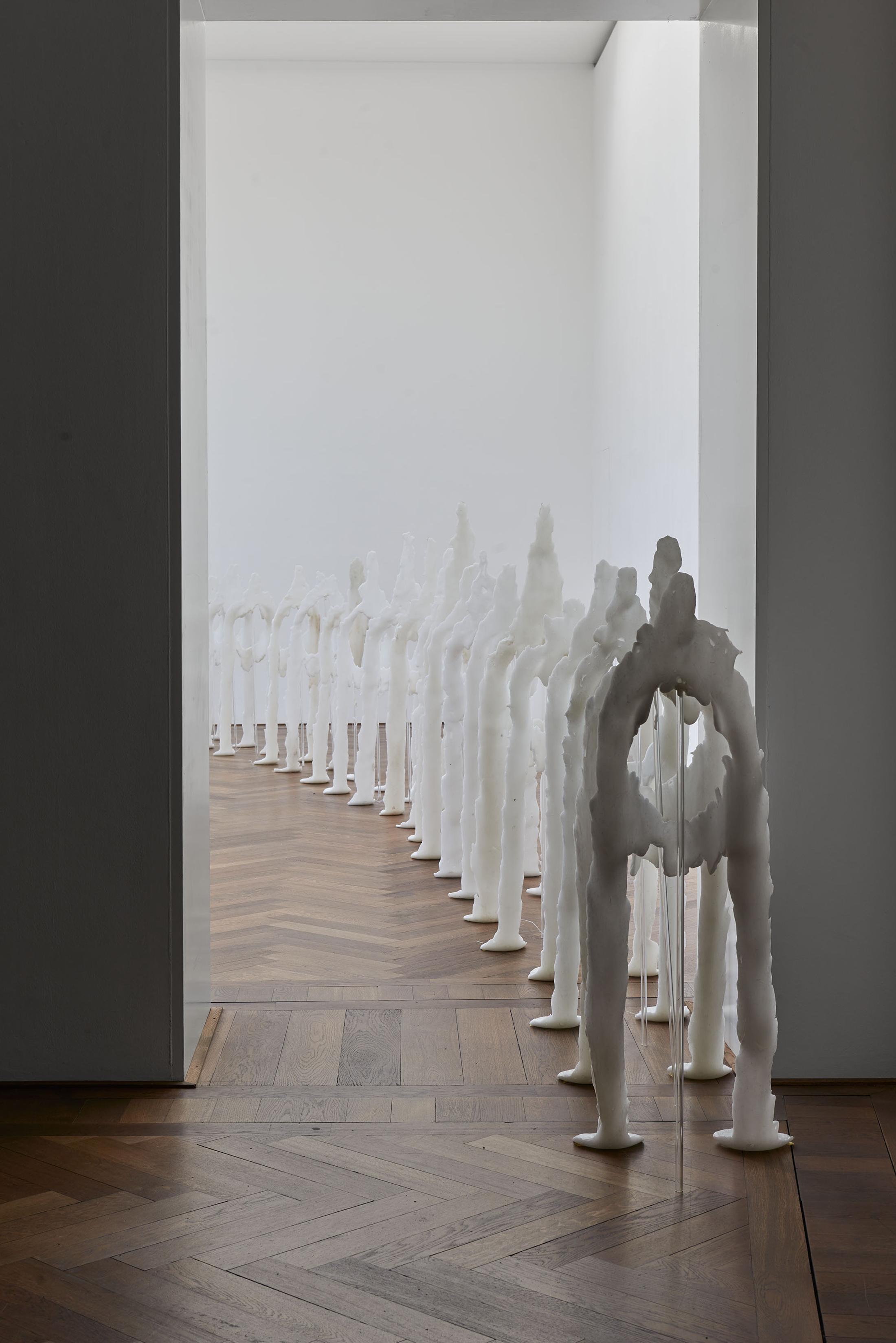 Installation View Raphaela Vogel "Ultranackt – view on Uri, 2018" at Kunsthalle Basel, 2018 / Photo: Philipp Hänger / Courtesy: the artist and BQ, Berlin