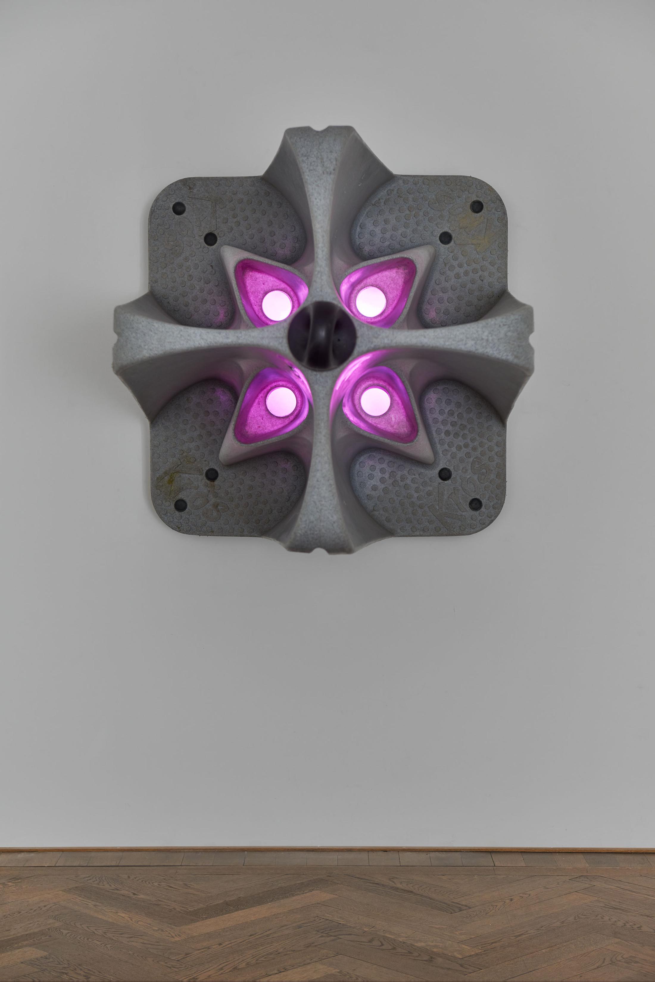 Installation View Raphaela Vogel "Ultranackt – view on Uterusland, 2018" at Kunsthalle Basel, 2018 / Photo: Philipp Hänger / Courtesy: the artist and BQ, Berlin