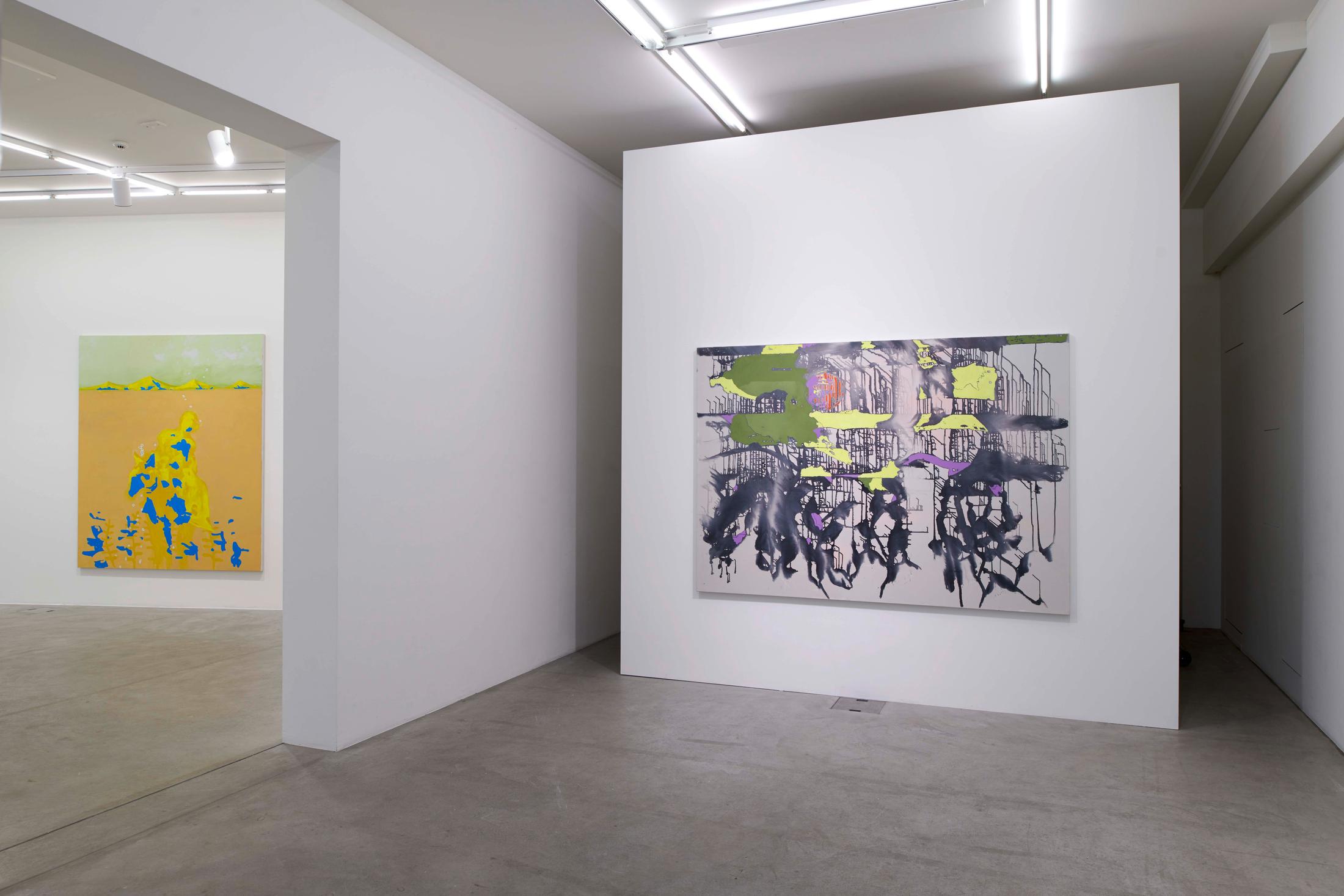 Exhibition View Rebekka Steiger Solo Show «des chromosomes dans l’atmosphère» at Galerie Urs Meile, Lucerne, 2021 / Courtesy: the artist and Galerie Urs Meile