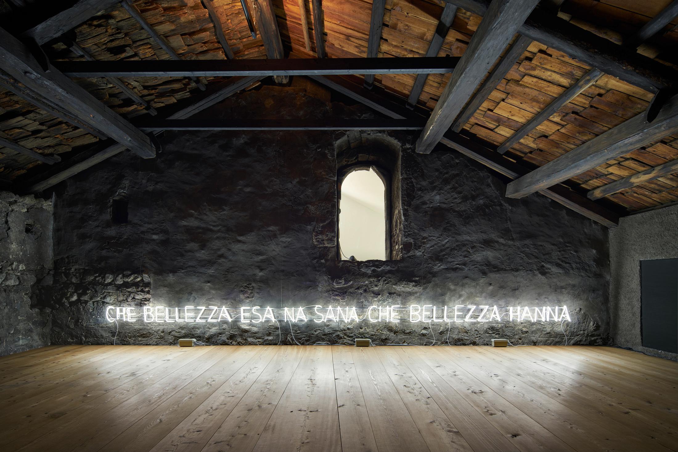 Installation View «REFLECTION about – about REFLECTION» with works by Not Vital at Galerie Tschudi, Zuoz / Photo: Ralph Feiner / Courtesy: Galerie Tschudi, Zuoz and the Artists