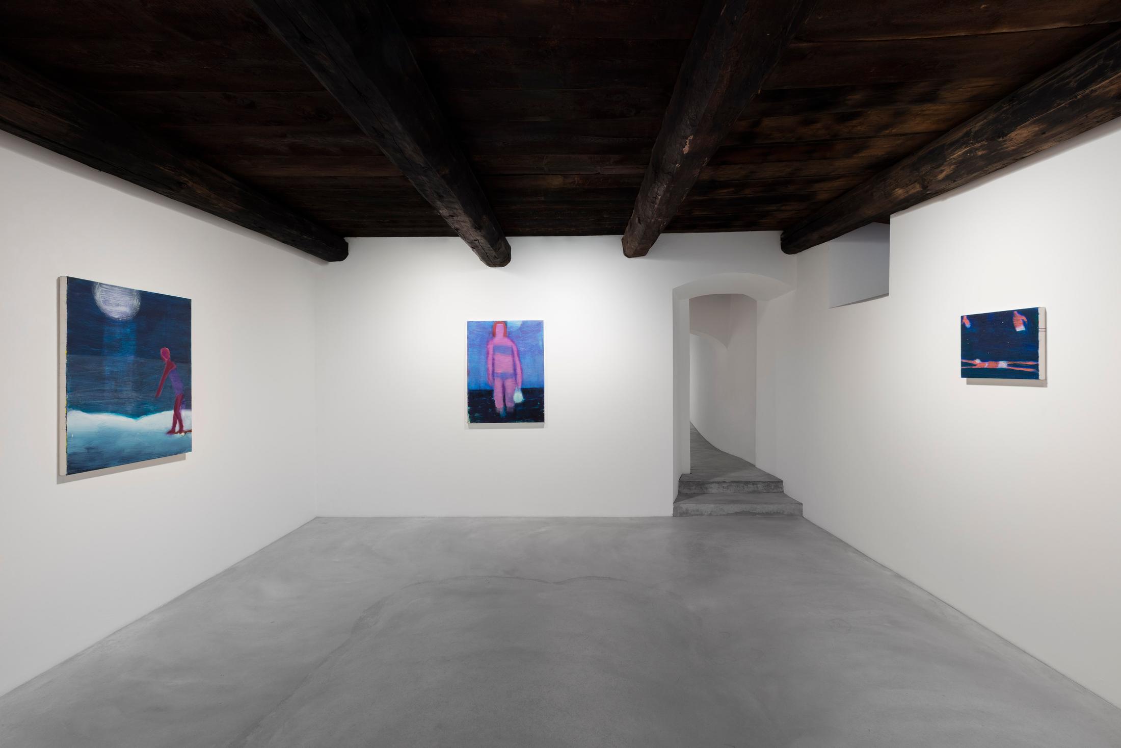 Installation View Katherine Bradford Groupshow "Reinventing the Figure" at Galleria Monica De Cardenas / Courtesy: the gallery and the artists