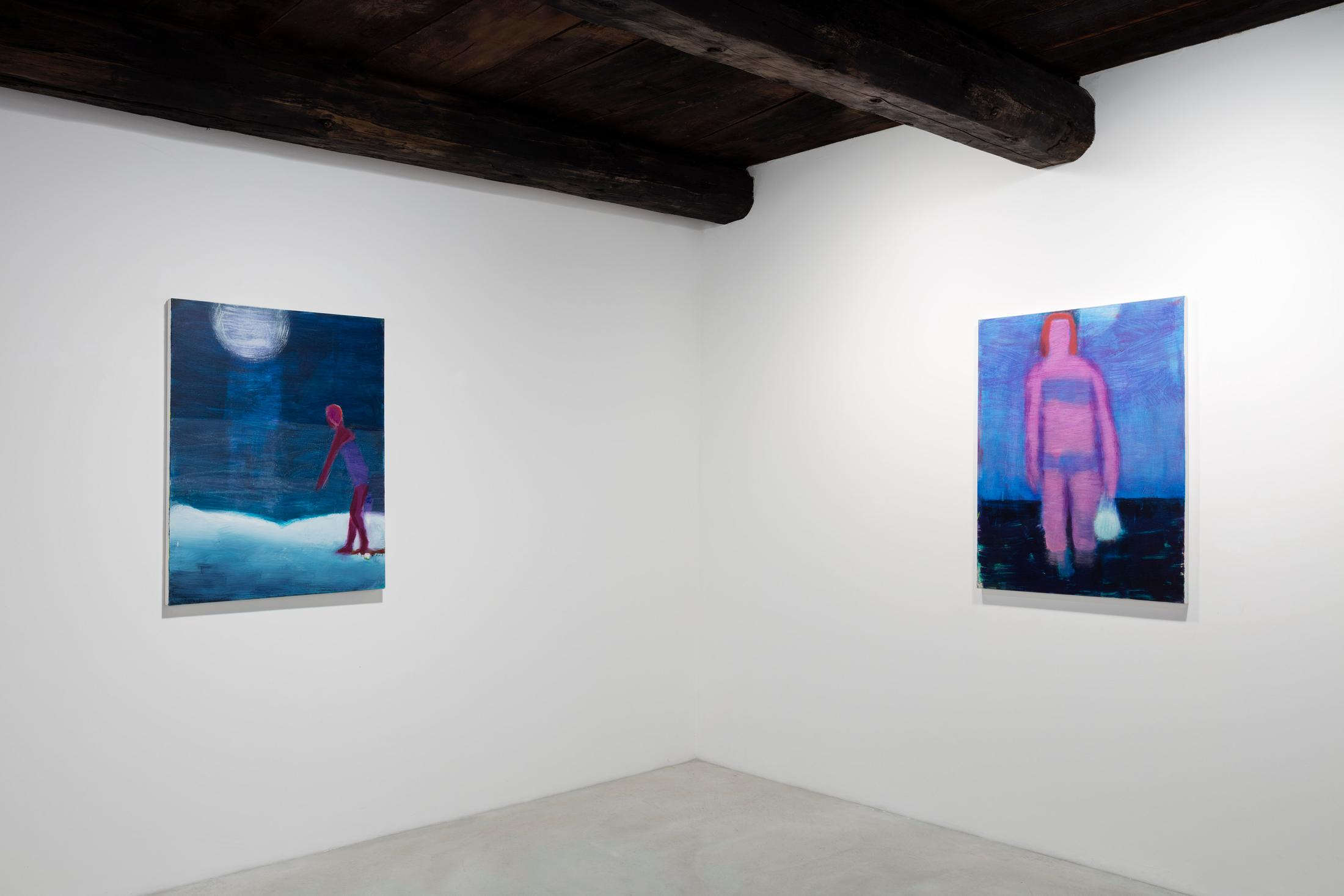 Installation View Katherine Bradford Groupshow "Reinventing the Figure" at Galleria Monica De Cardenas / Courtesy: the gallery and the artists