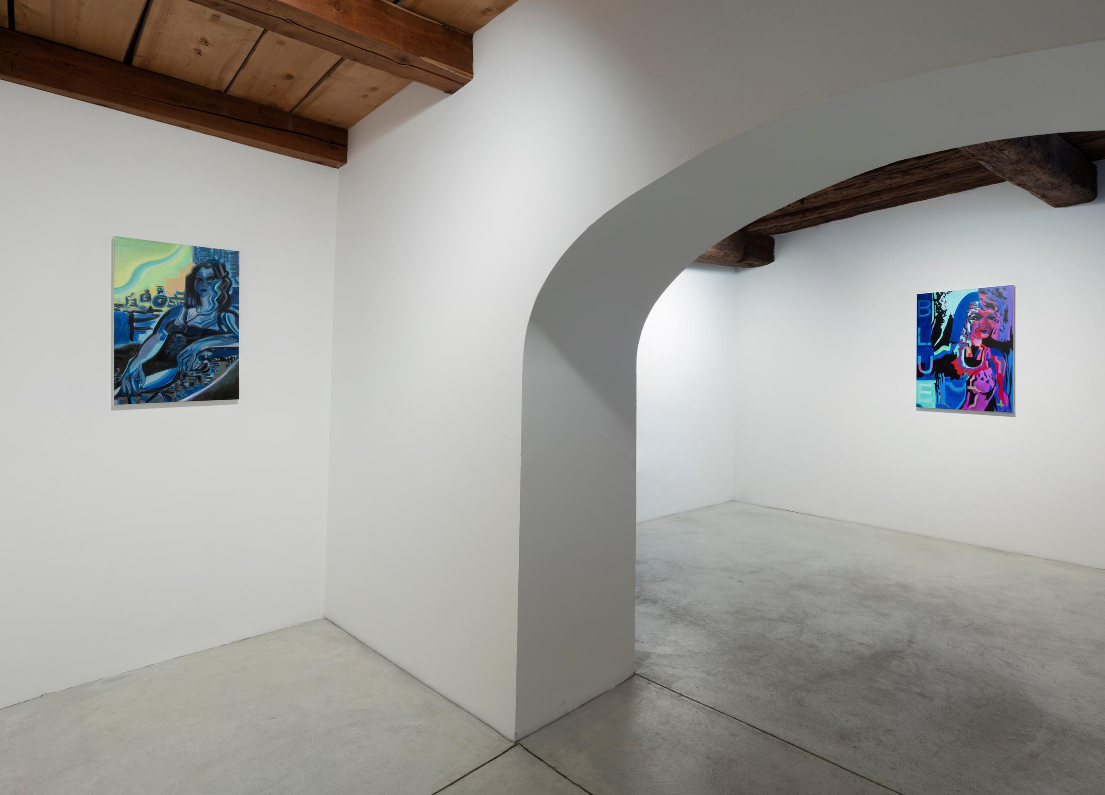 Installation View Mira Dancy Groupshow "Reinventing the Figure" at Galleria Monica De Cardenas / Courtesy: the gallery and the artists