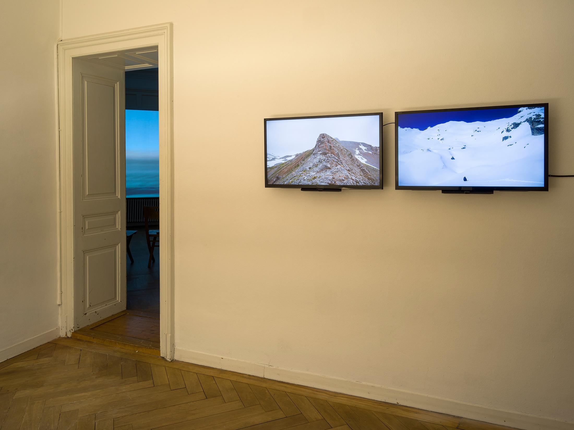 Exhibition View Rémy Bender Solo Show «Perspective du Creux» at Kunsthaus Langenthal, Langenthal, 2023 / Photo: Cedric Mussano / Courtesy: the artist and Kunsthaus Langenthal