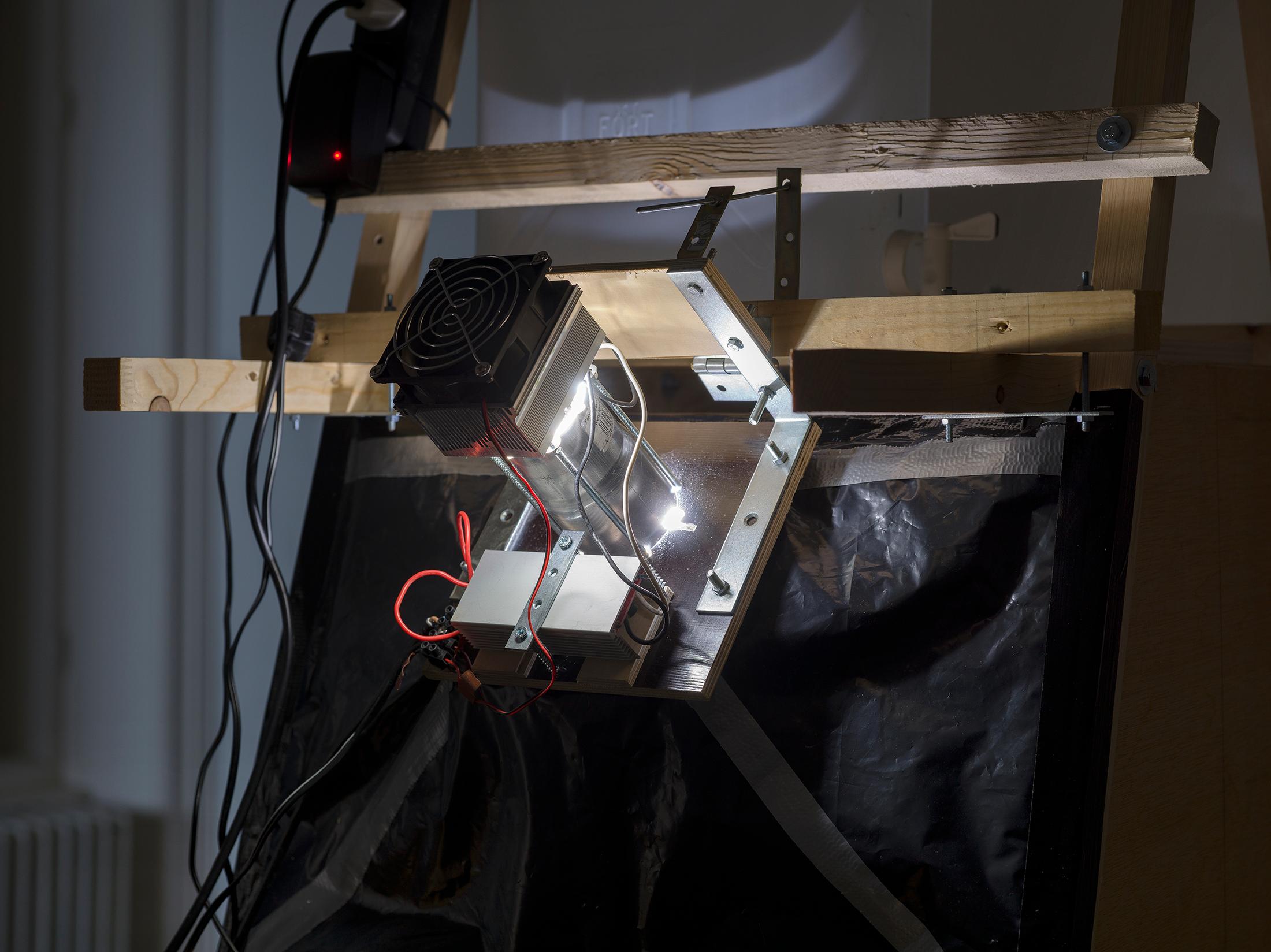 Exhibition View Rémy Bender Solo Show «Perspective du Creux» at Kunsthaus Langenthal, Langenthal, 2023 / Photo: Cedric Mussano / Courtesy: the artist and Kunsthaus Langenthal