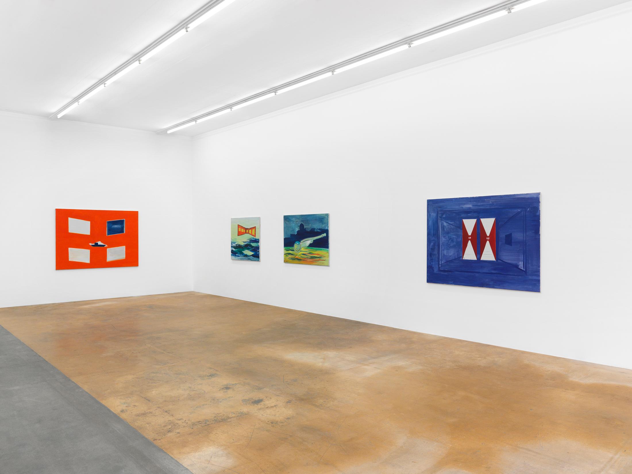 Exhibition View René Daniëls Soloshow «Fragments from an Unfinished Novel» at MAMCO, Geneva, 2019 / Photo: Annik Wetter / Courtesy: the artist and MAMCO, Geneva