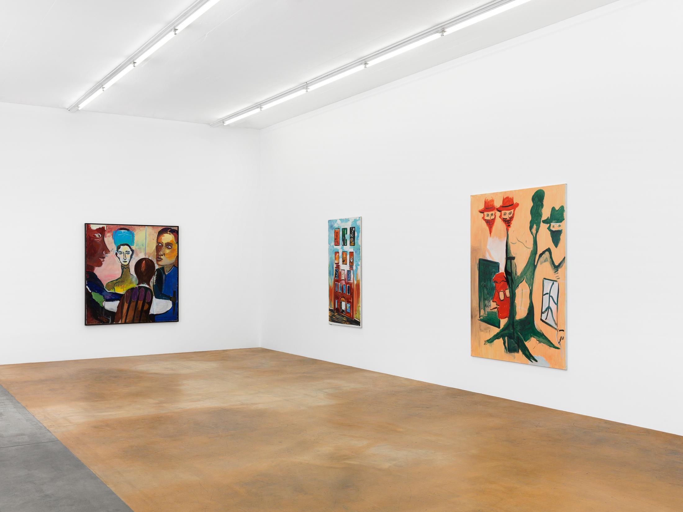 Exhibition View René Daniëls Soloshow «Fragments from an Unfinished Novel» at MAMCO, Geneva, 2019 / Photo: Annik Wetter / Courtesy: the artist and MAMCO, Geneva