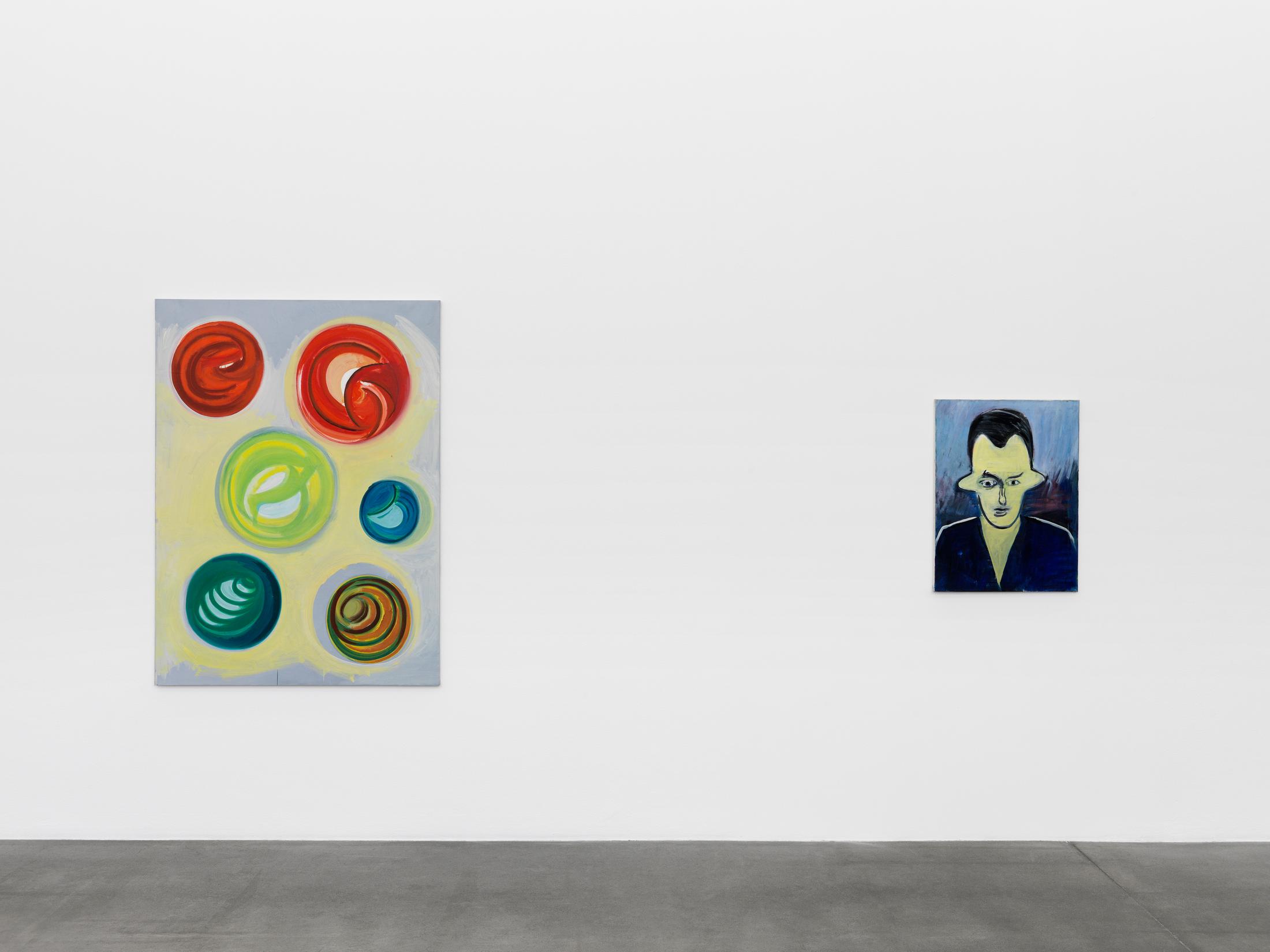 Exhibition View René Daniëls Soloshow «Fragments from an Unfinished Novel» at MAMCO, Geneva, 2019 / Photo: Annik Wetter / Courtesy: the artist and MAMCO, Geneva