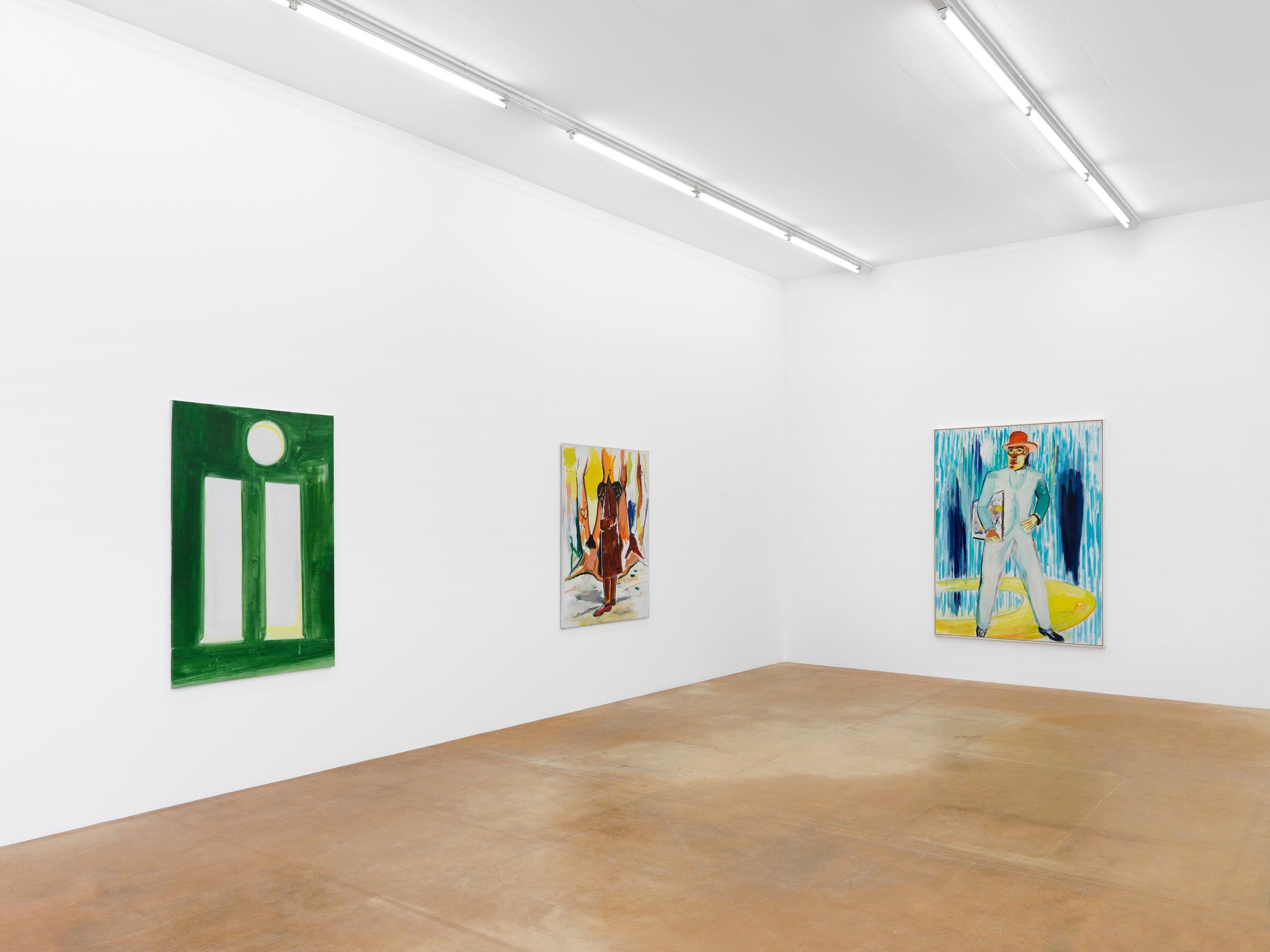 Exhibition View René Daniëls Soloshow «Fragments from an Unfinished Novel» at MAMCO, Geneva, 2019 / Photo: Annik Wetter / Courtesy: the artist and MAMCO, Geneva