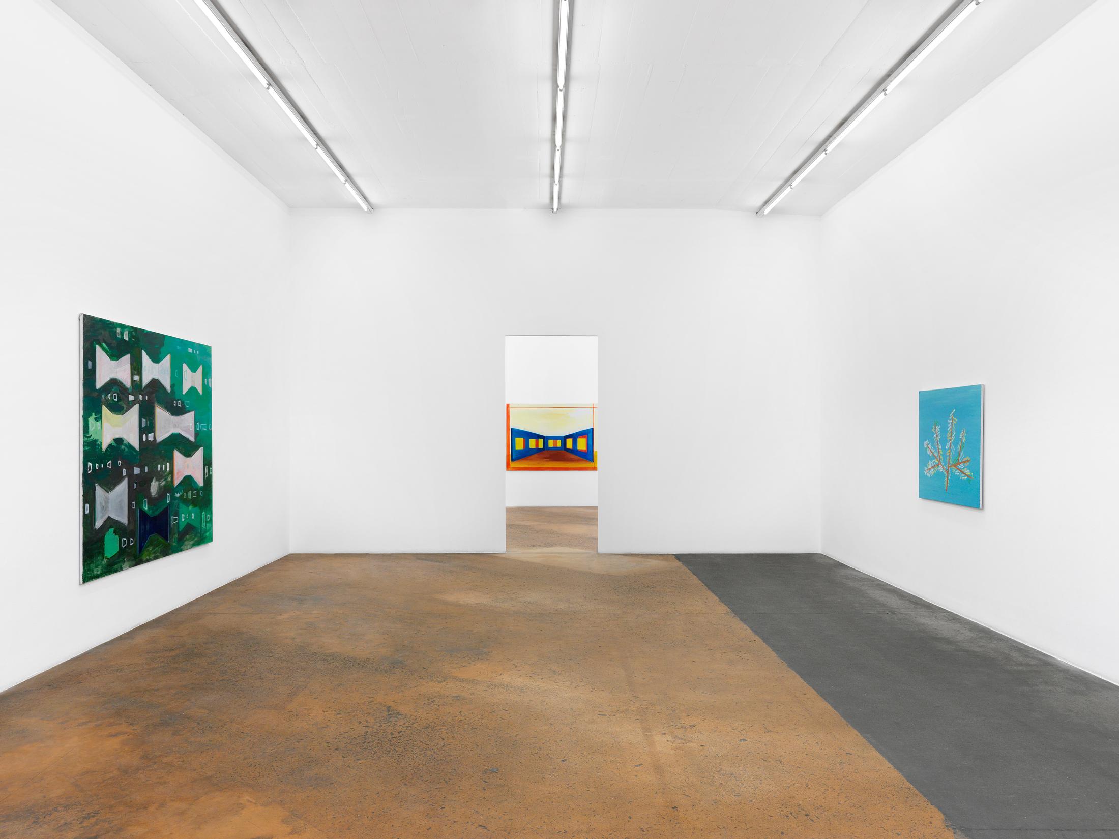 Exhibition View René Daniëls Soloshow «Fragments from an Unfinished Novel» at MAMCO, Geneva, 2019 / Photo: Annik Wetter / Courtesy: the artist and MAMCO, Geneva