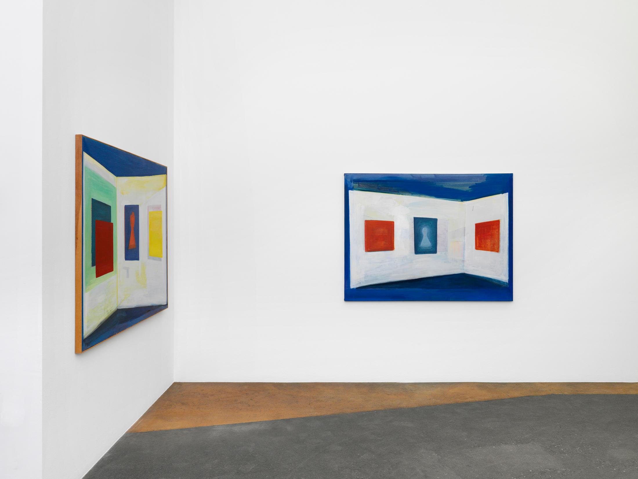 Exhibition View René Daniëls Soloshow «Fragments from an Unfinished Novel» at MAMCO, Geneva, 2019 / Photo: Annik Wetter / Courtesy: the artist and MAMCO, Geneva