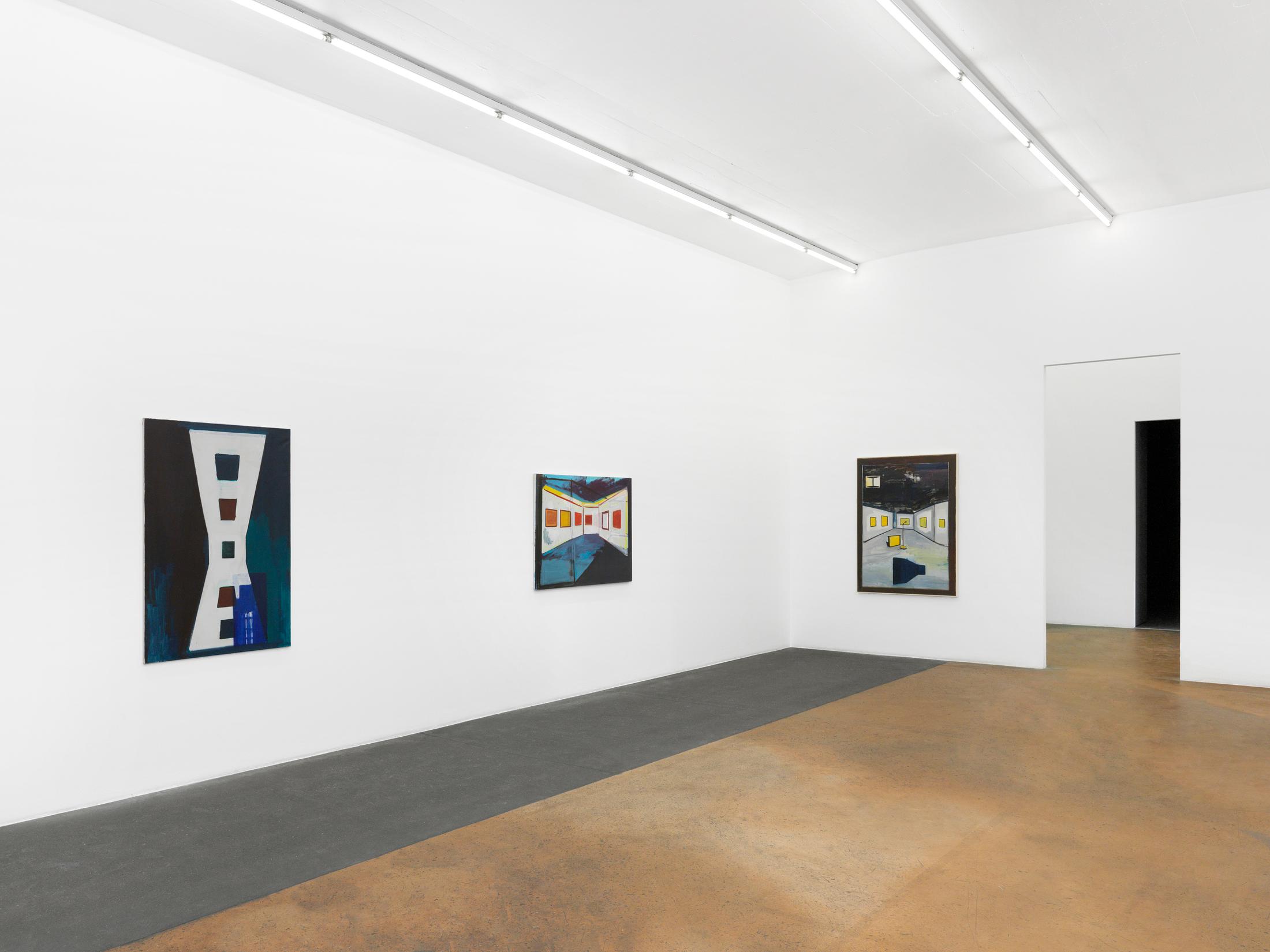 Exhibition View René Daniëls Soloshow «Fragments from an Unfinished Novel» at MAMCO, Geneva, 2019 / Photo: Annik Wetter / Courtesy: the artist and MAMCO, Geneva