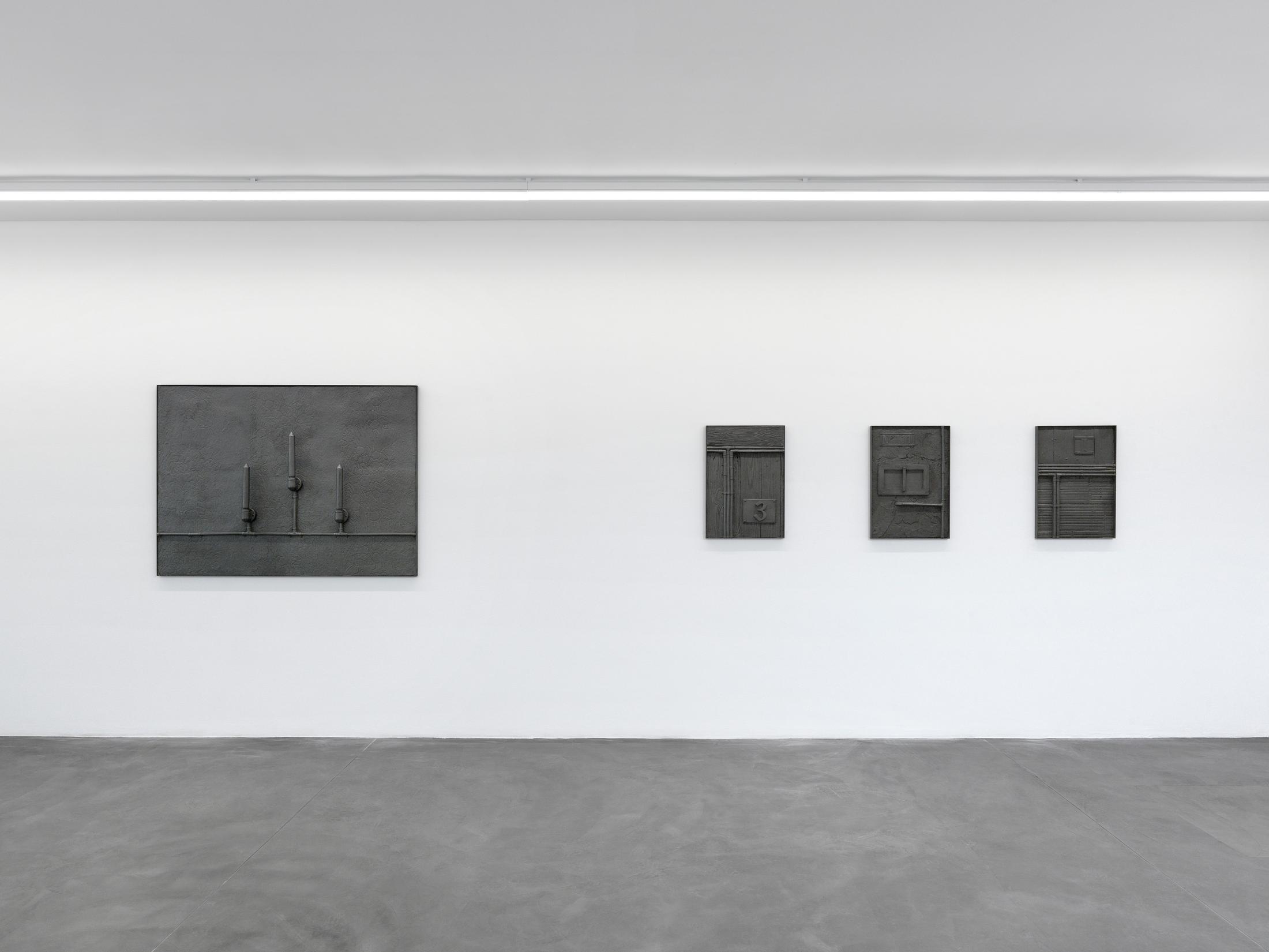 Exhibition View Rico Weber Soloshow «Silver Dust» at Galerie Maria Bernheim, Zurich, 2020 / Photo: Annik Wetter / Courtesy: Galerie Maria Bernheim